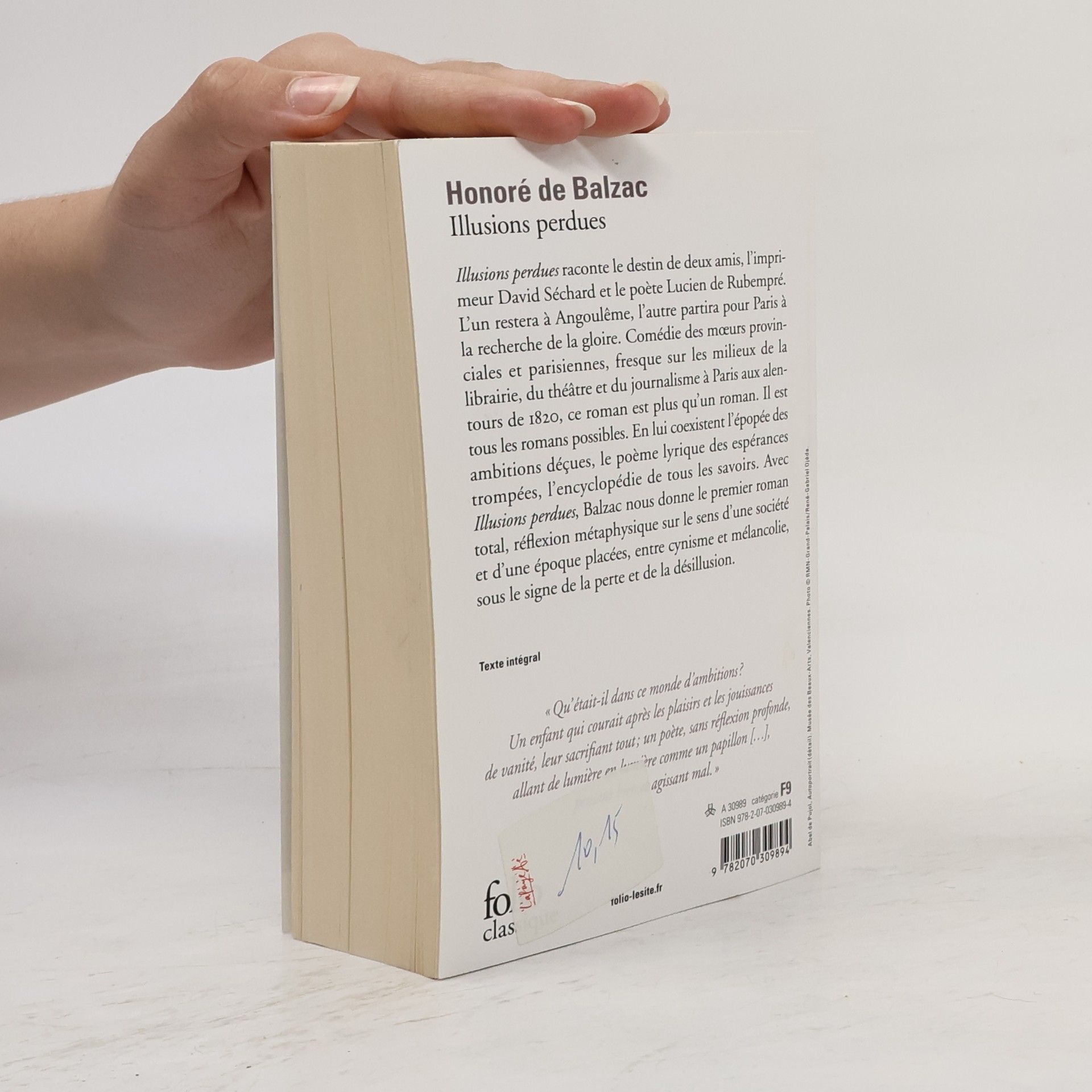 Honoré de Balzac Illusions perdues