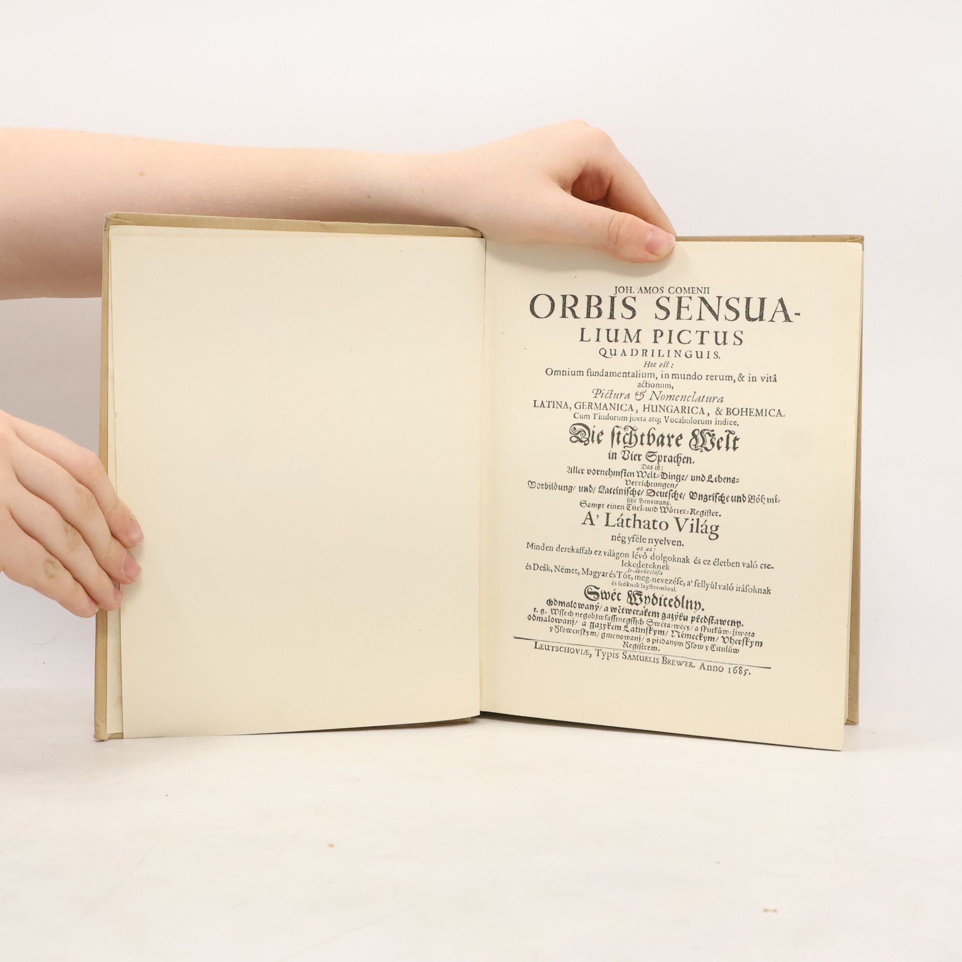 Johann Amos Comenius Orbis sensualium pictus quadrilinguis