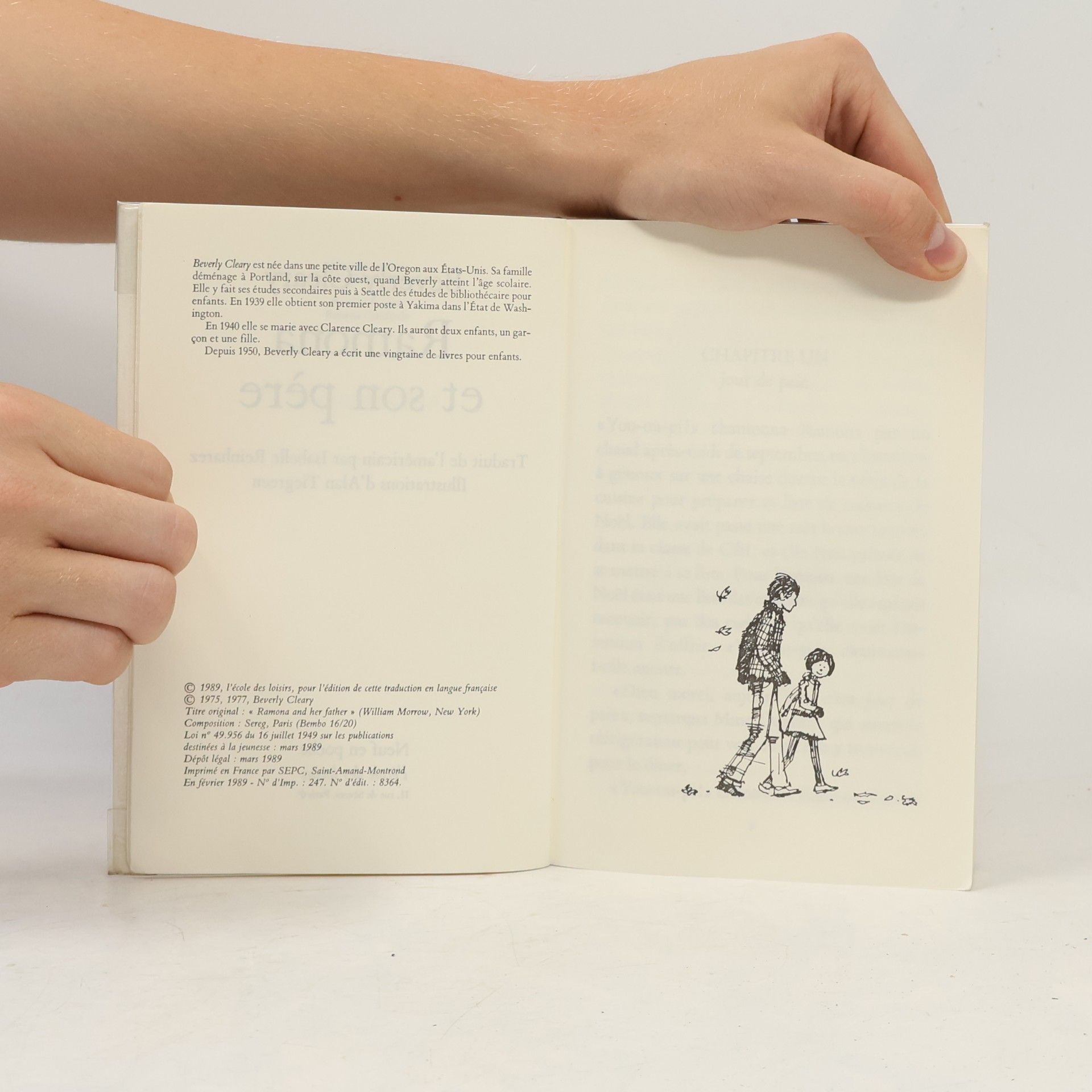 Beverly Cleary Ramona et son père