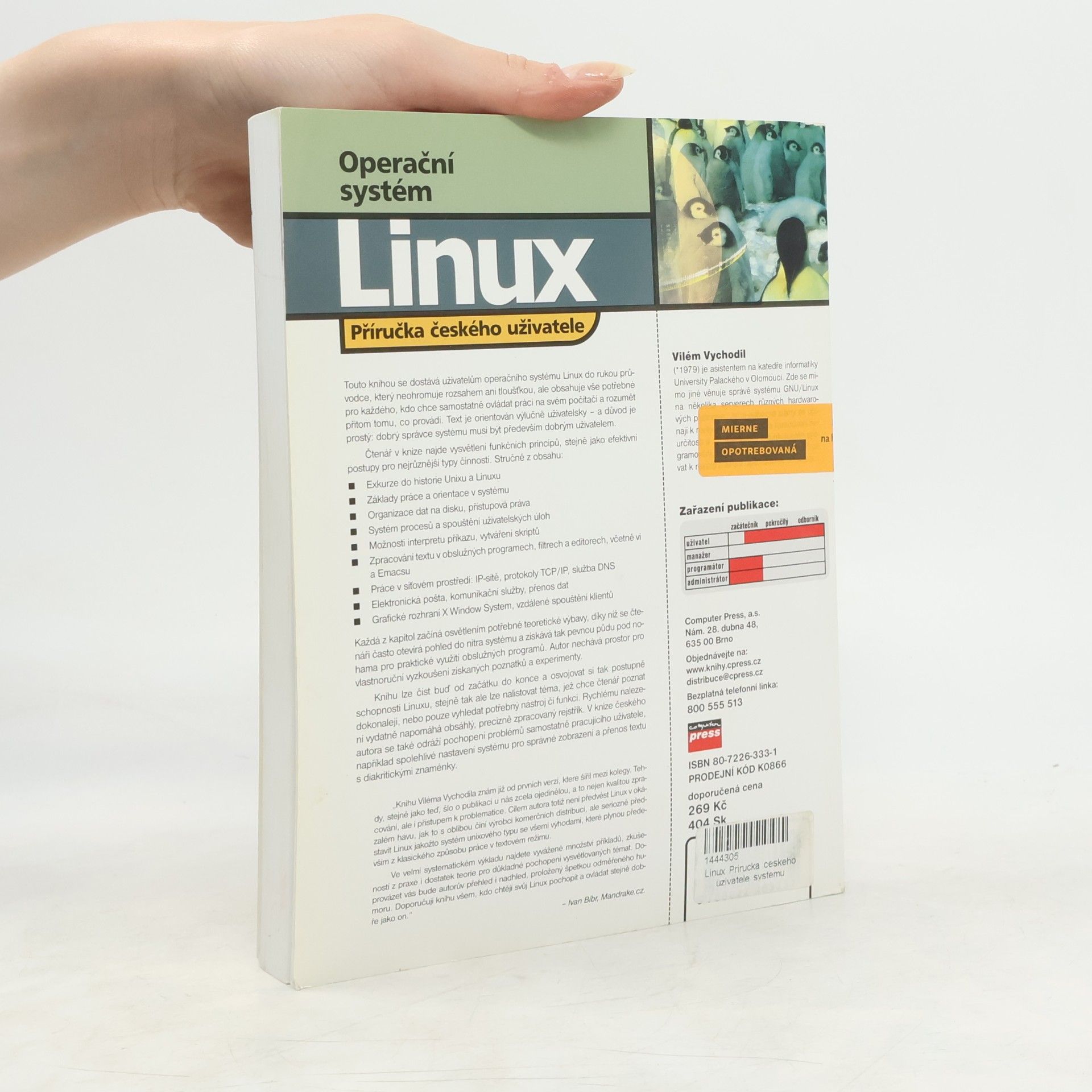 Vychodil Vilém Operační systém Linux: Příručka českého uživatele