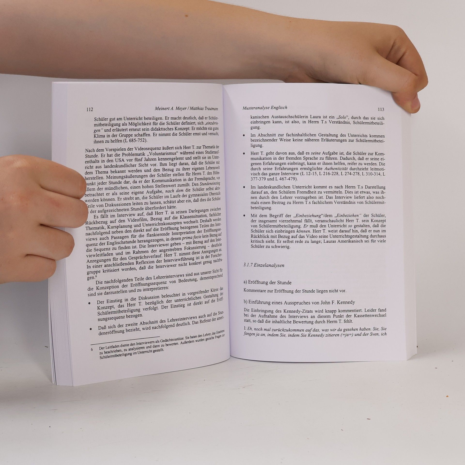 Meinert A. Meyer Schule und Gesellschaft - 22: Schülermitbeteiligung im Fachunterricht