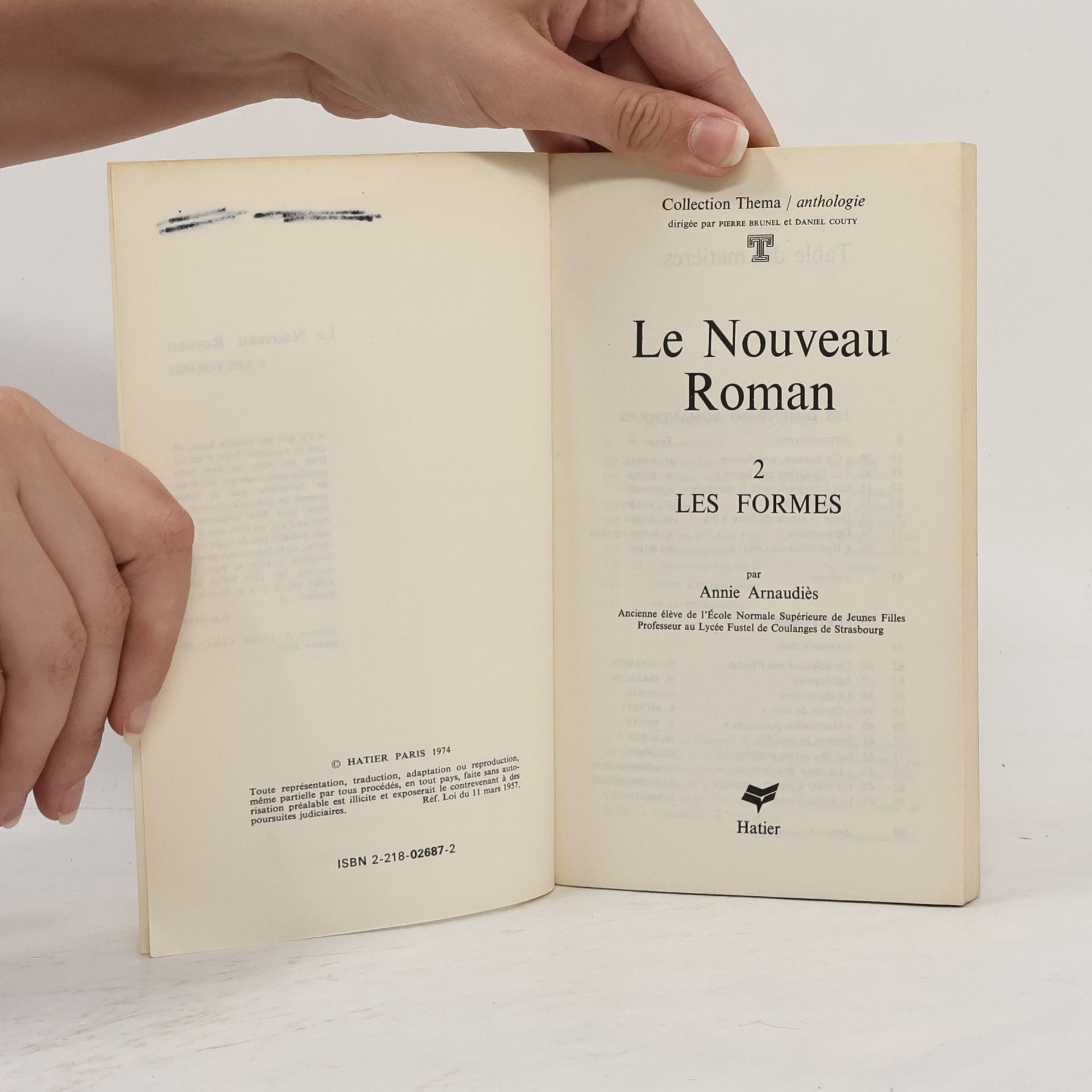 Annie Arnaudiès Le Nouveau Roman 2. Les formes