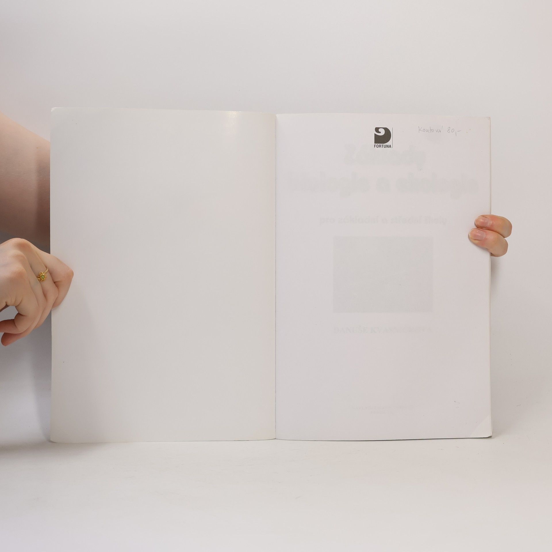 Kvasničková Danuše Základy biologie a ekologie