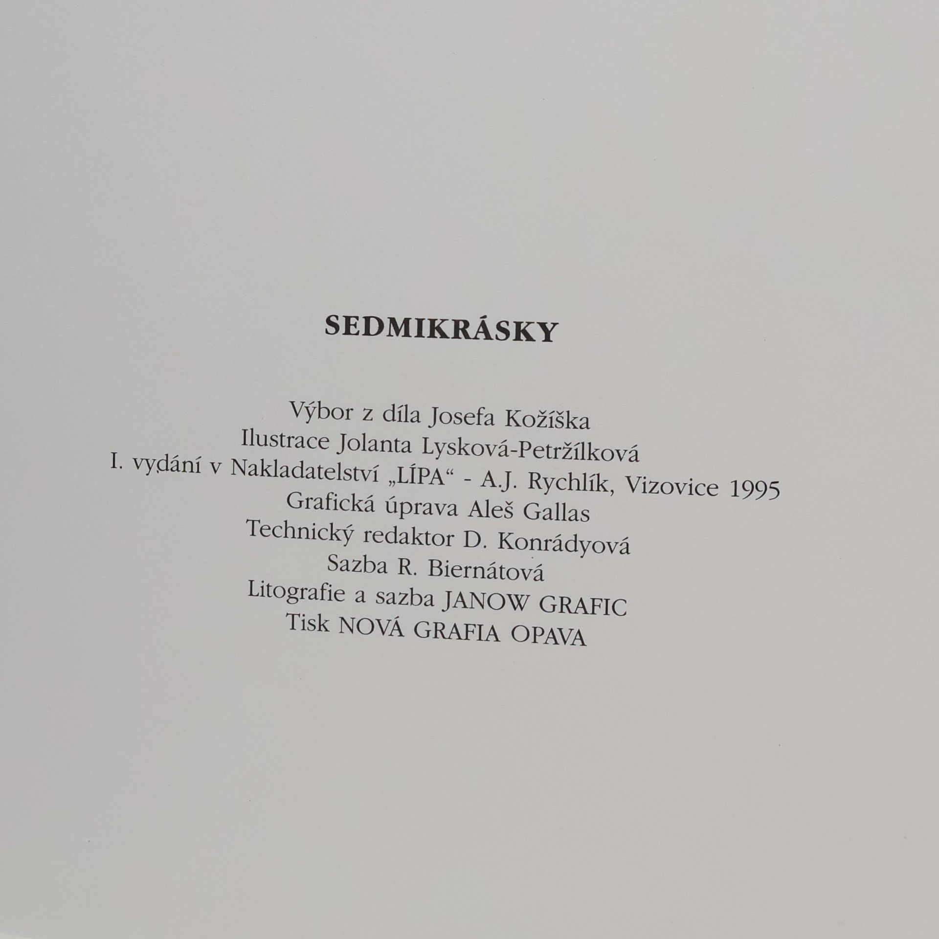 Josef Kožíšek Sedmikrásky