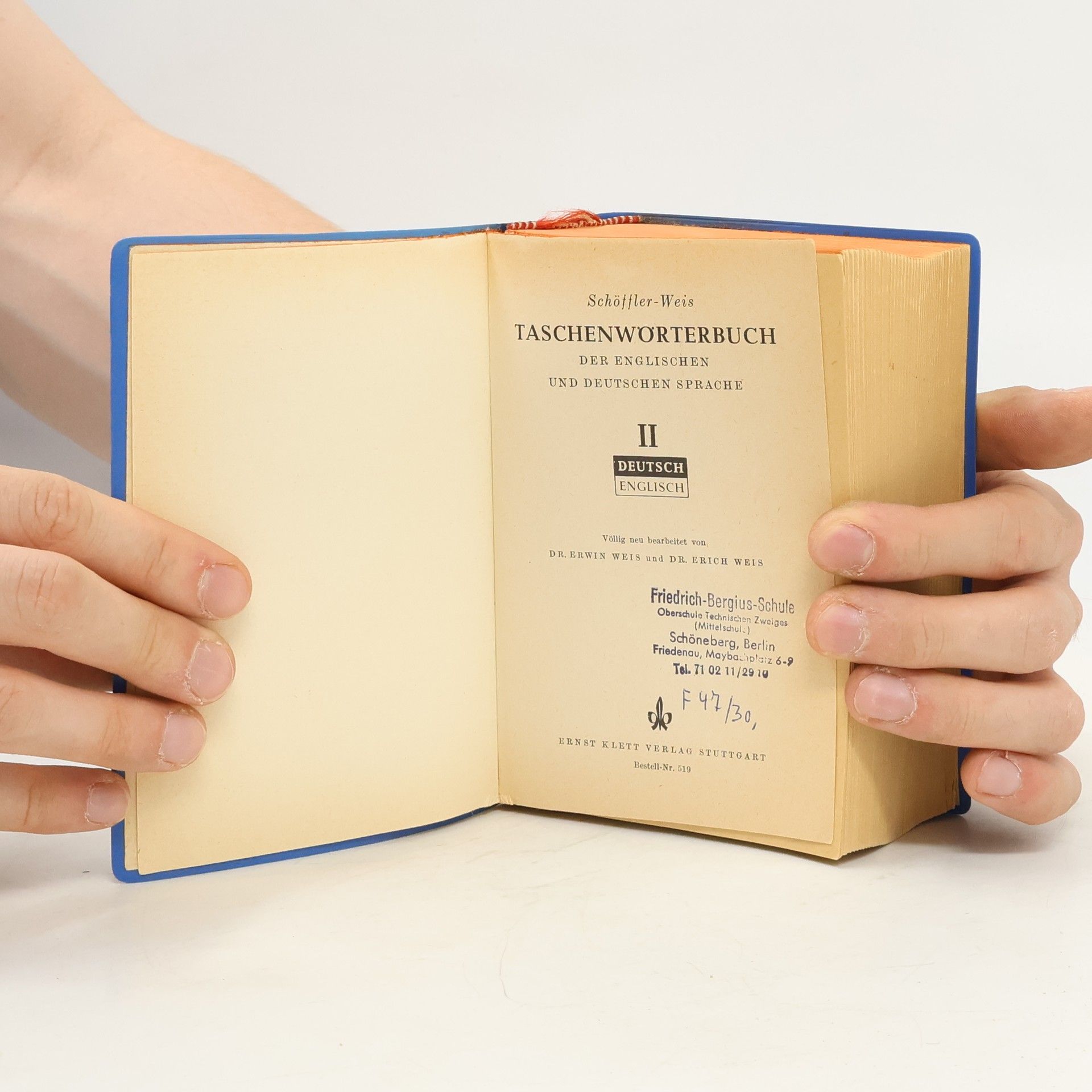 Autorenkollektiv Schöffler-Weis Englisch-Deutsch Taschenwörterbuch II