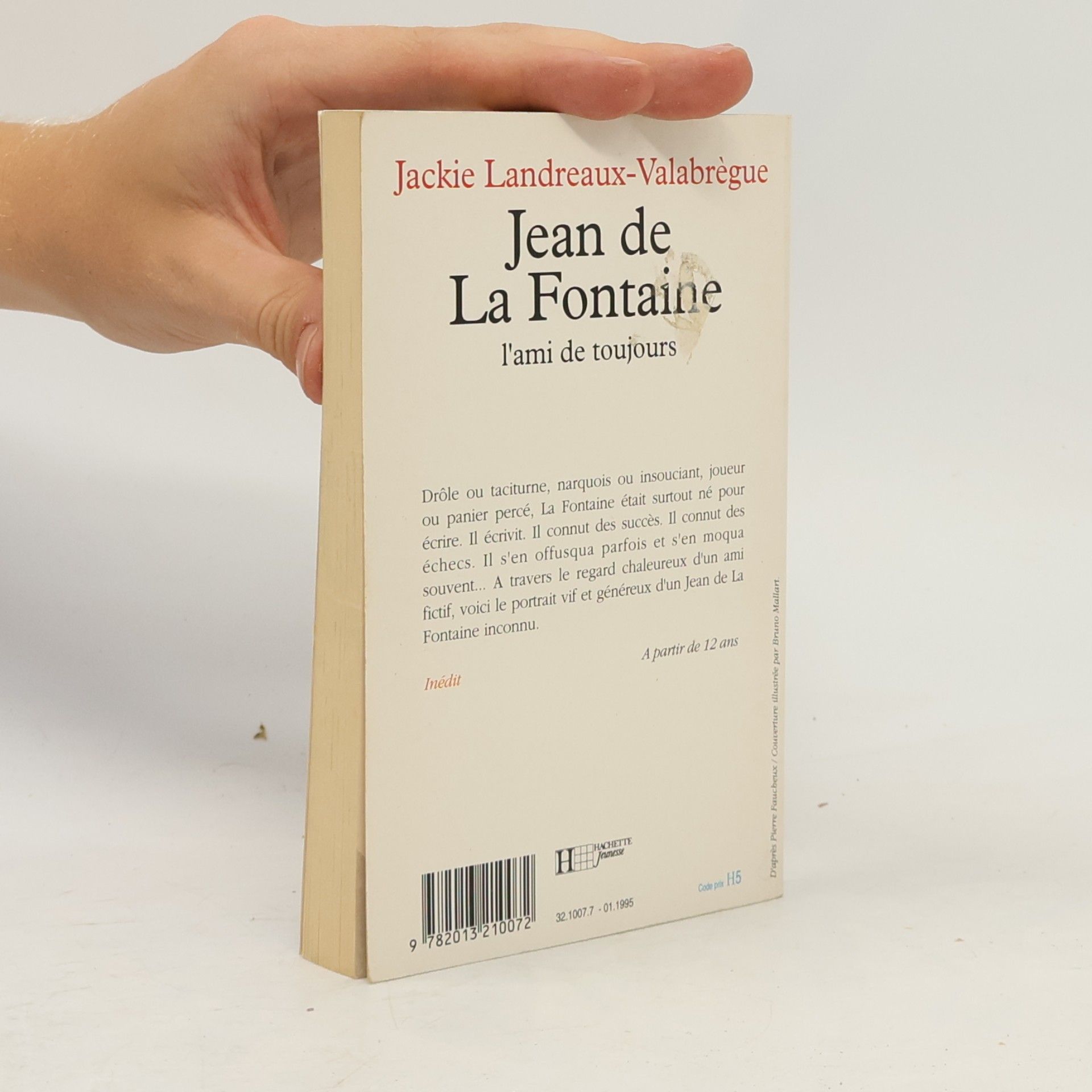 Jackie Valabrègue-Landreaux Jean de La Fontaine, l'ami de toujours