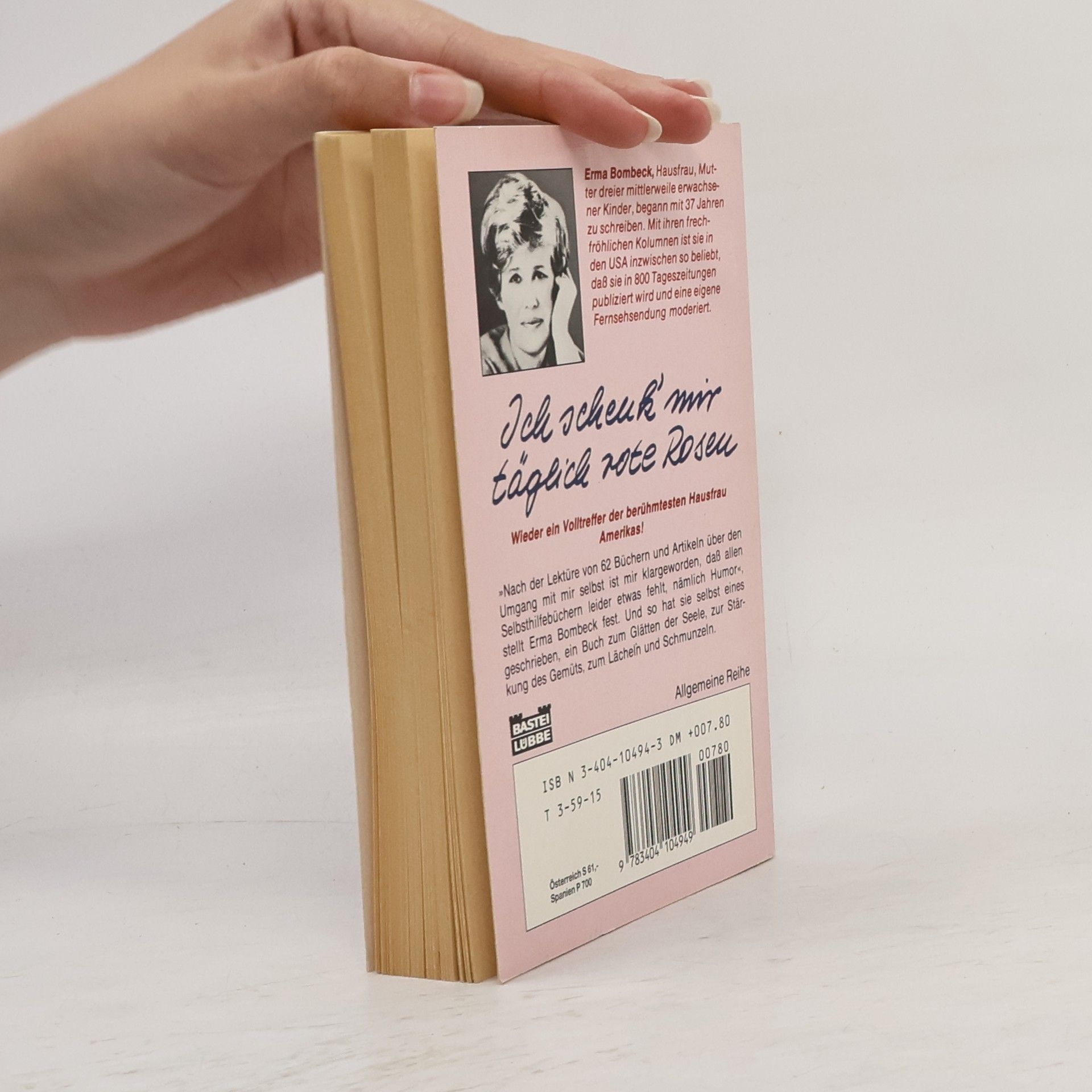 Erma Bombeck Ich schick mit täglich note Roseu