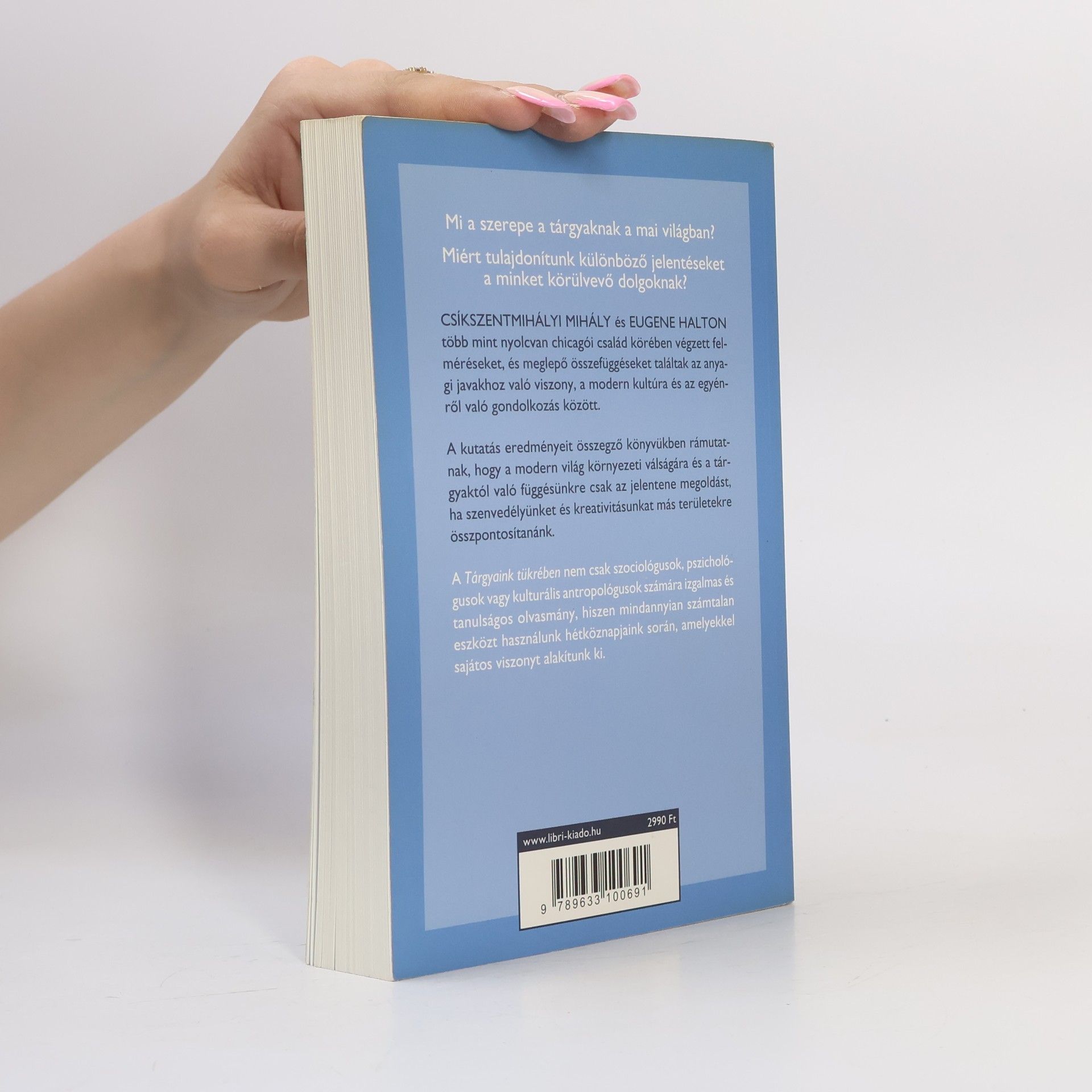 Mihaly Csikszentmihalyi Tárgyaink tükrében