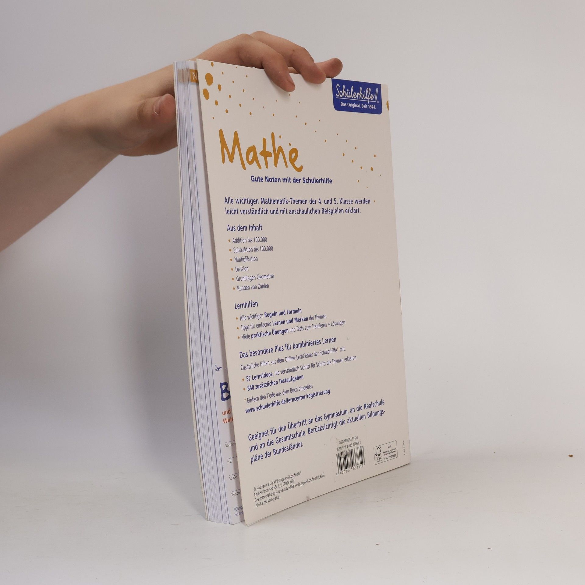 Collectif d'auteurs Mathe Gute Noten mit der Schülerhilfe. 4.- 5. Klasse