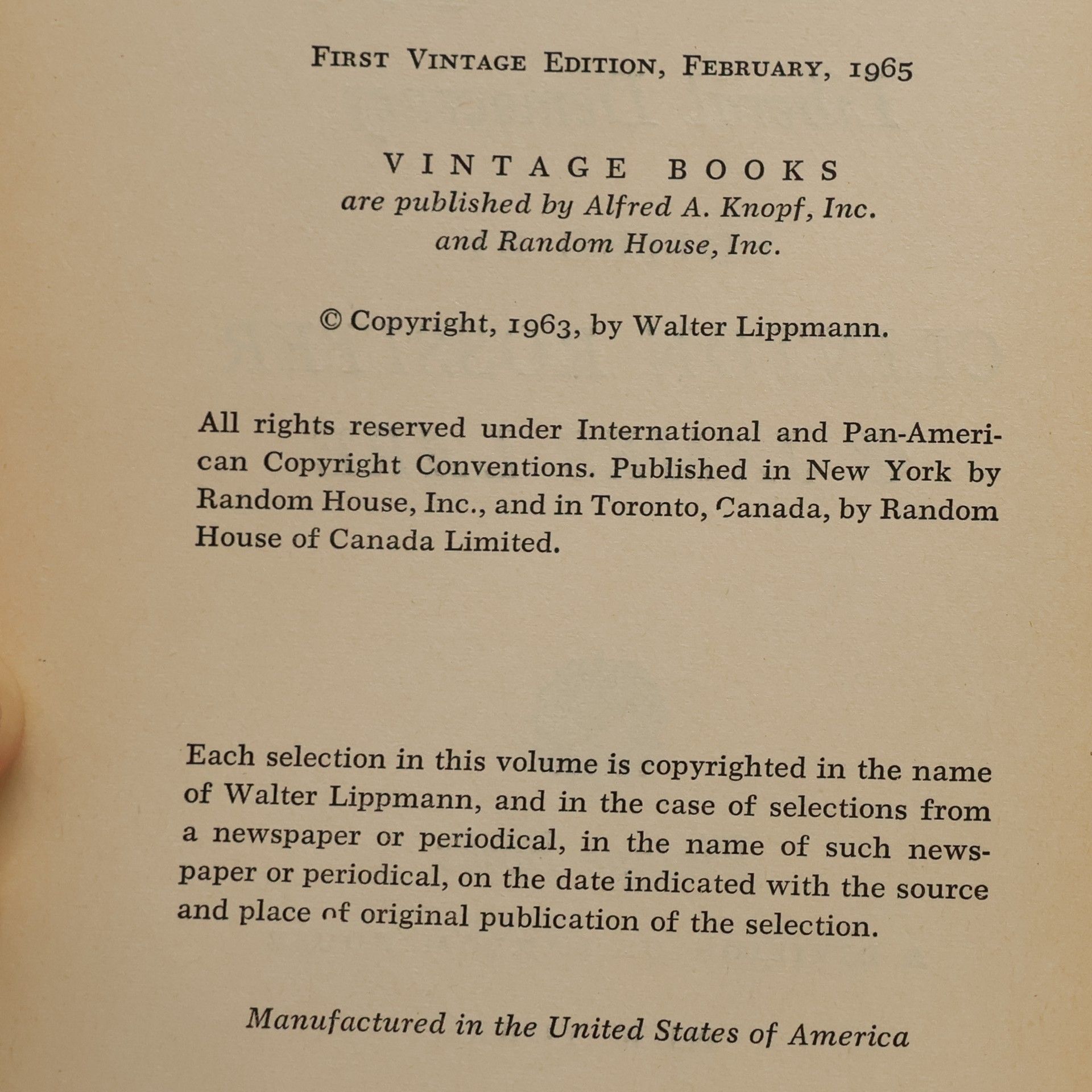James Lare The Essential Lippmann