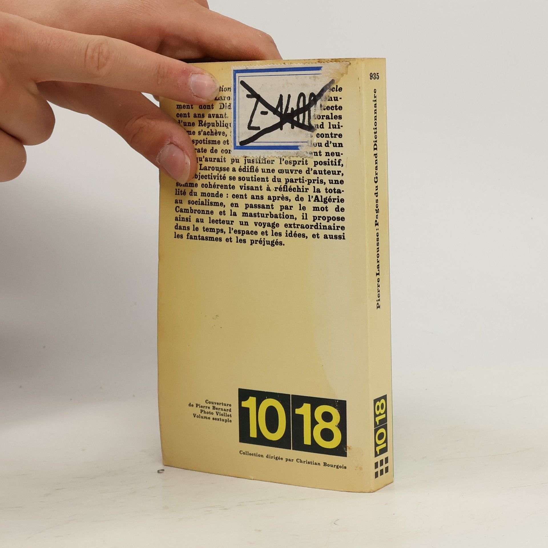 Pierre Larousse Pages du Grand Dictionnaire universel du XIXe siècle 10/18