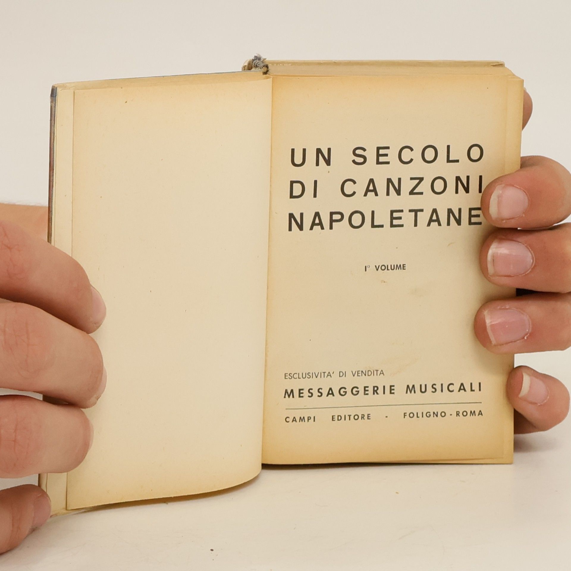 AA.VV. Un Secolo Di Canzoni Napoletane I.