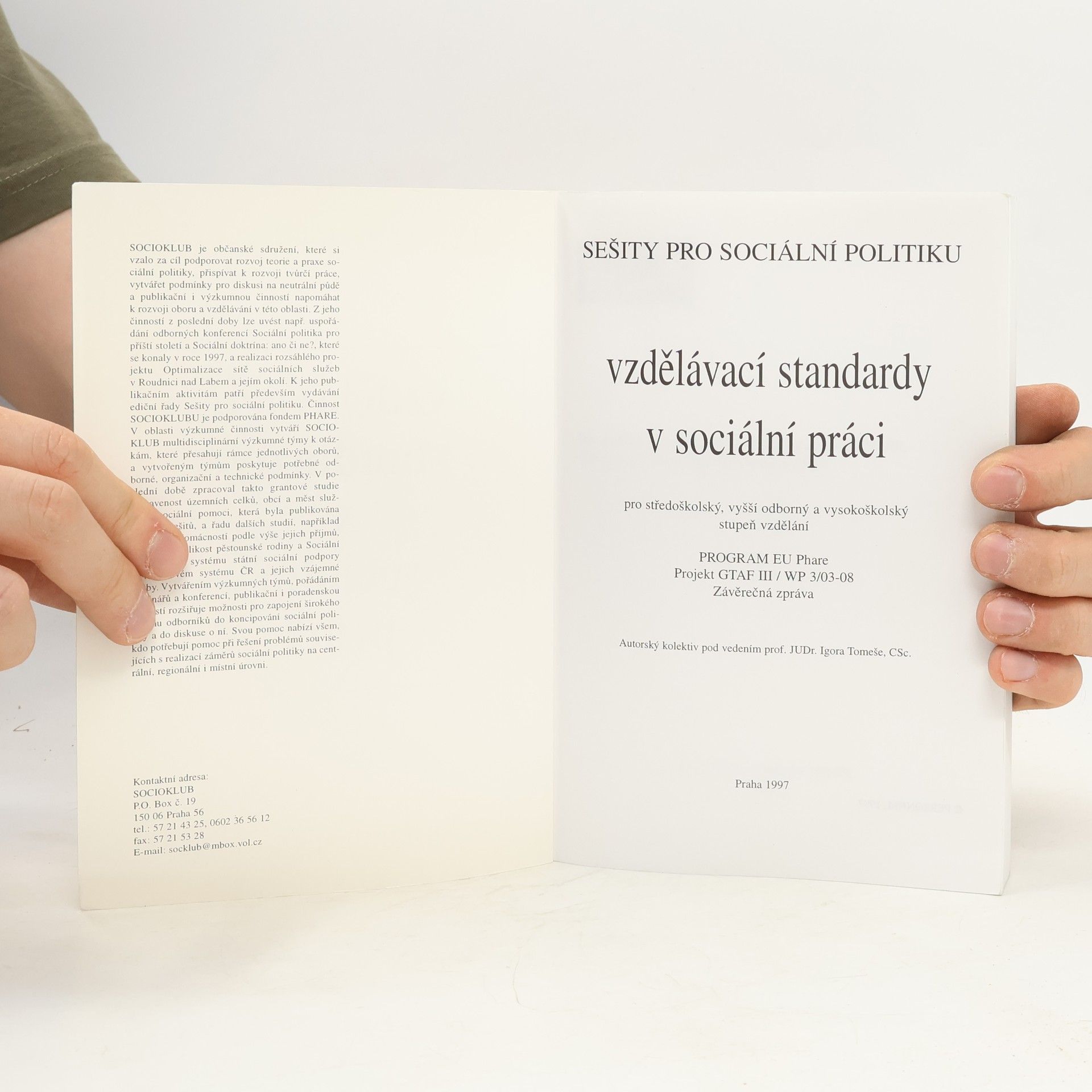 Kolektiv autorů Vzdělávací standardy v sociální práci