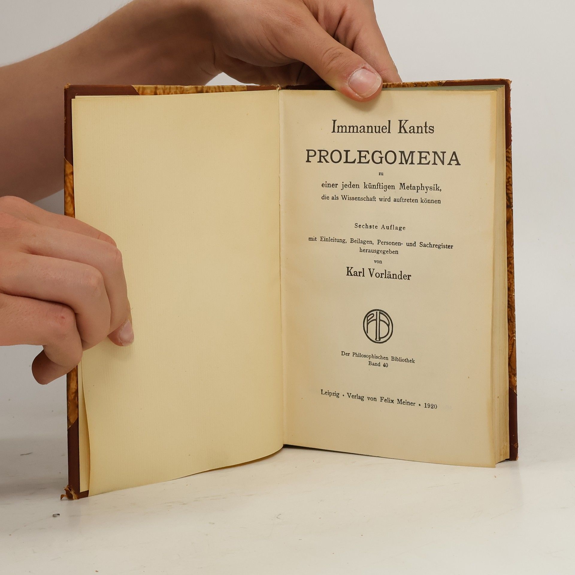 Immanuel Kant Prolegomena