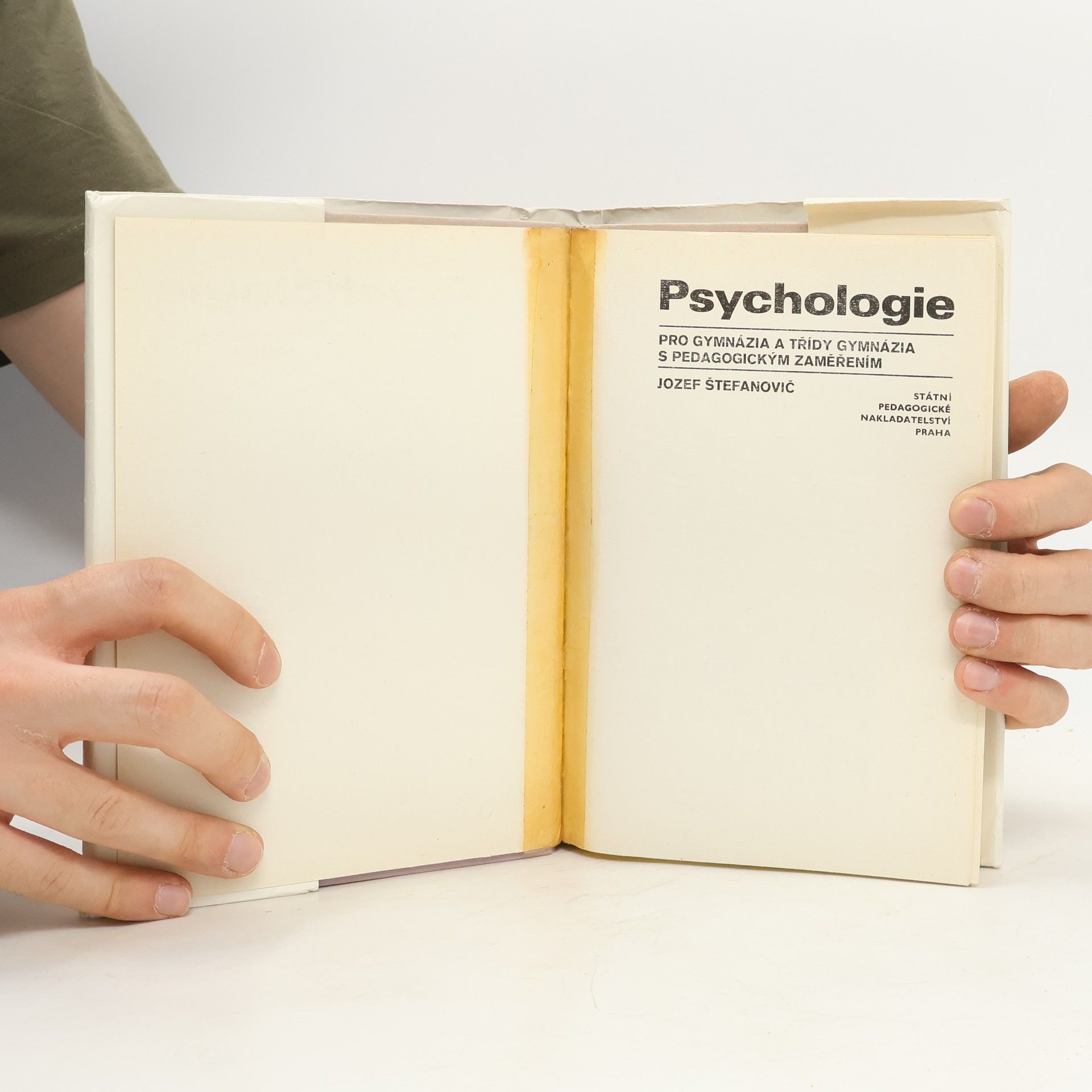 Josef Štefanovič Psychologie pro gymnázia a třídy gymnázia s pedagogickým zaměřením