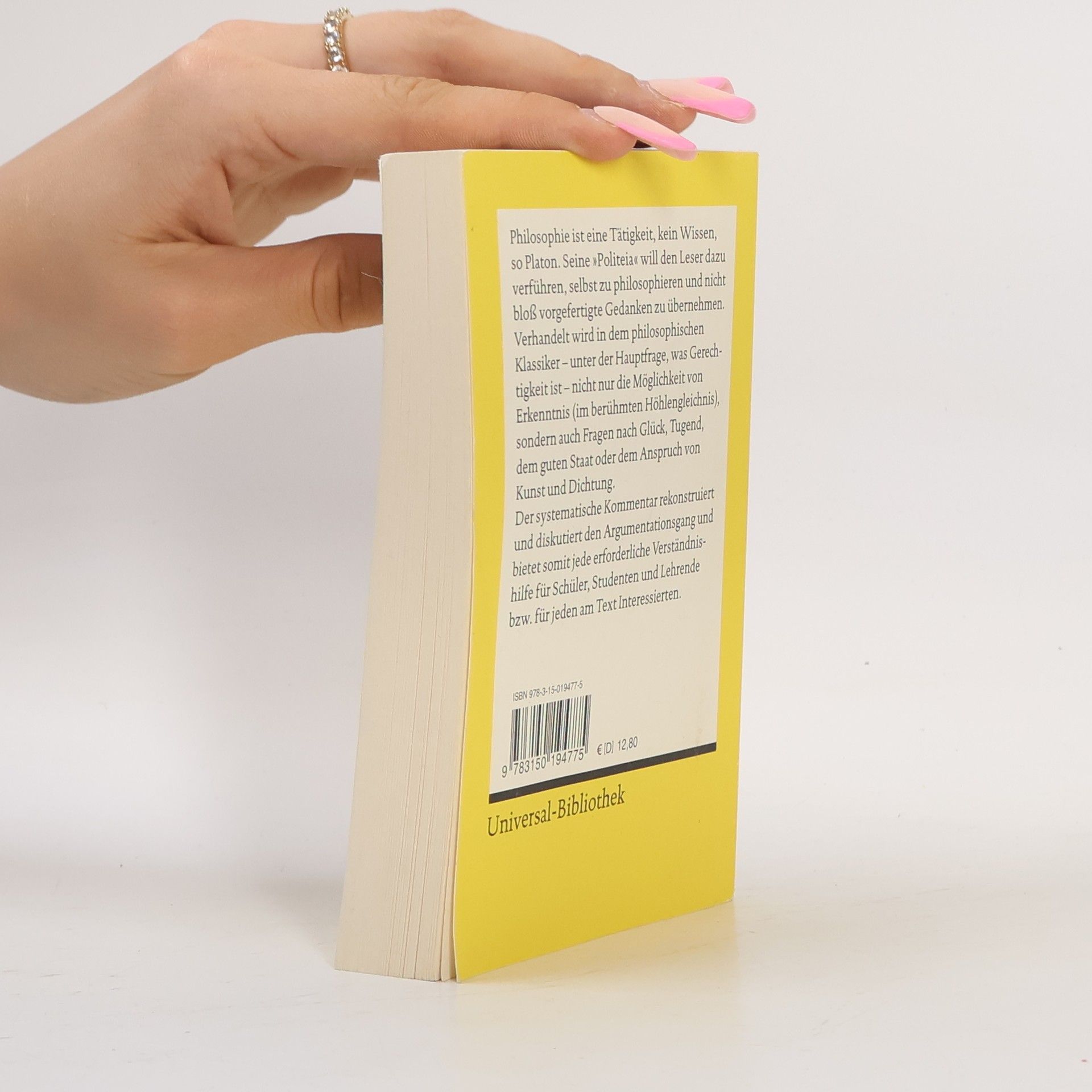 Alexander Becker Reclams Universal-Bibliothek: Platons "Politeia"
