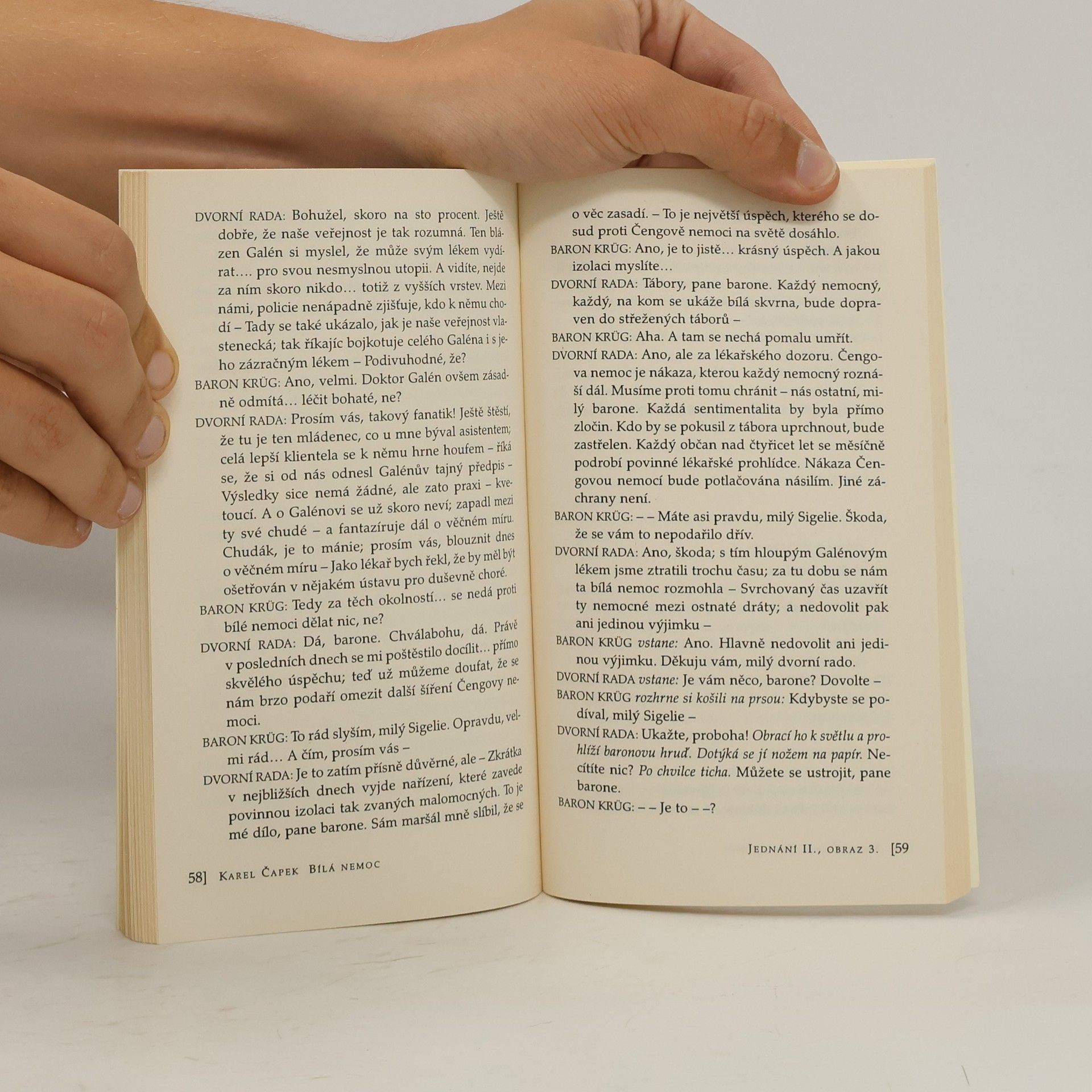 Karel Čapek Bílá nemoc : drama o třech aktech ve 14 obrazech