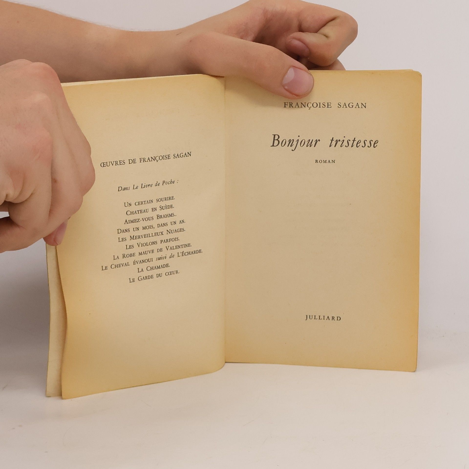 Françoise Sagan Bonjour Tristesse