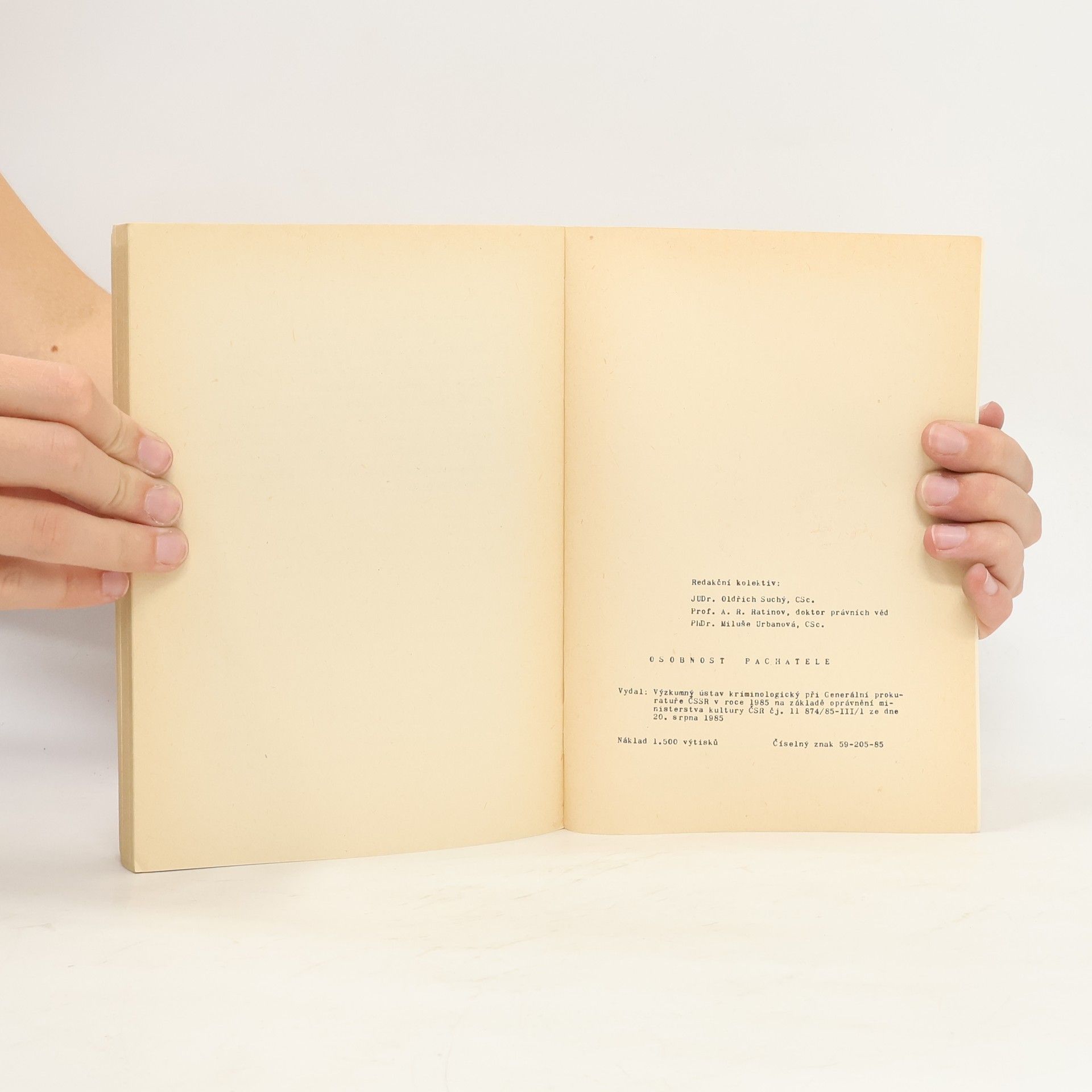 Various authors Osobnost pachatele II.díl
