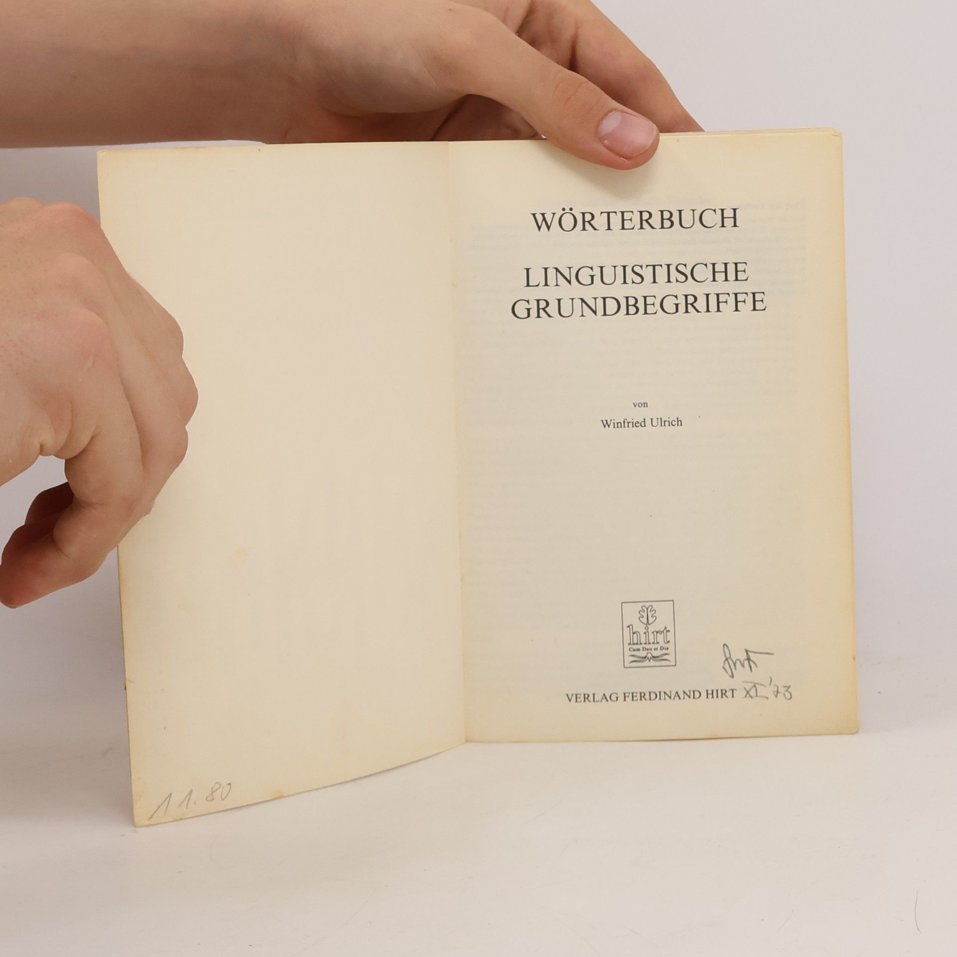 Winfried Ulrich Linguistische Grundbegriffe