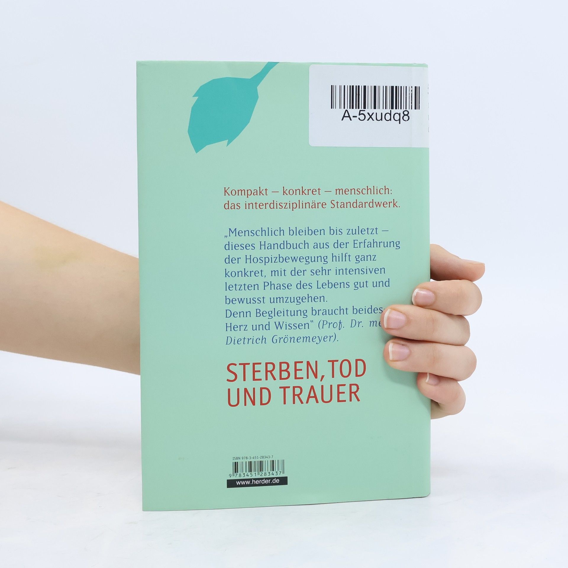 Johann-Christoph Student Sterben, Tod und Trauer