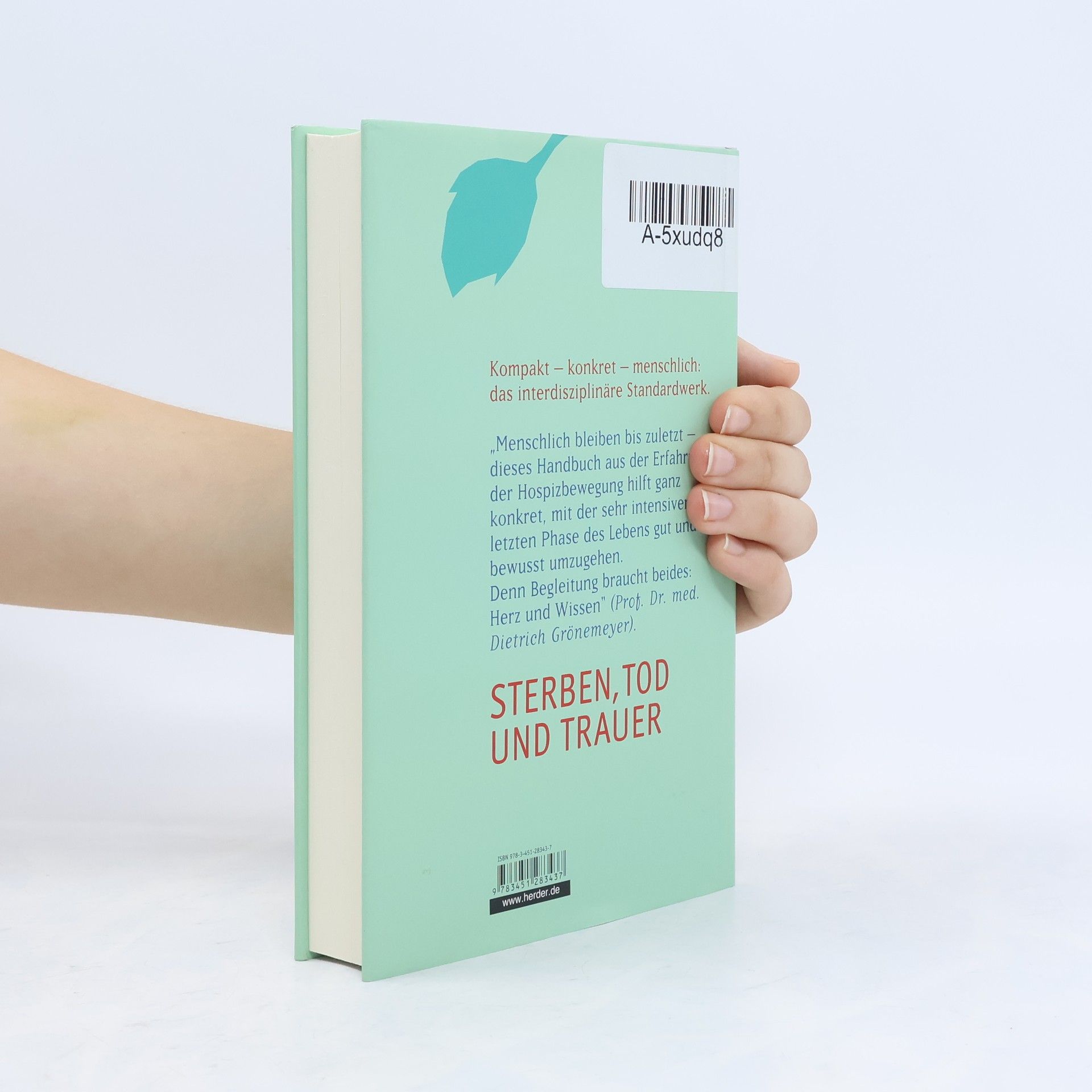 Johann-Christoph Student Sterben, Tod und Trauer