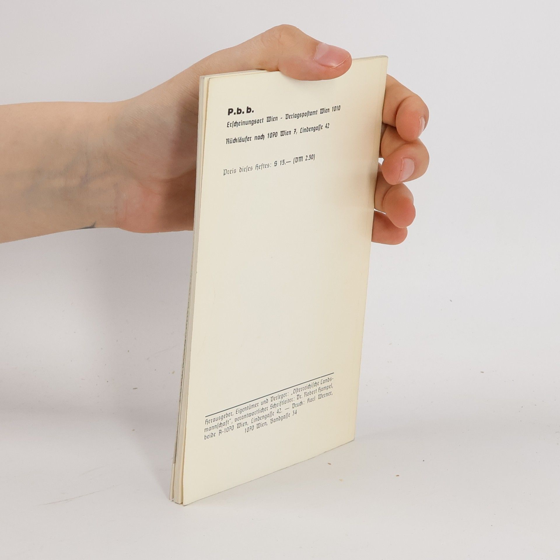 Fritz Stüber Eckartschriften Heft 44. Der deutsche Dichter Franz Grillparzer