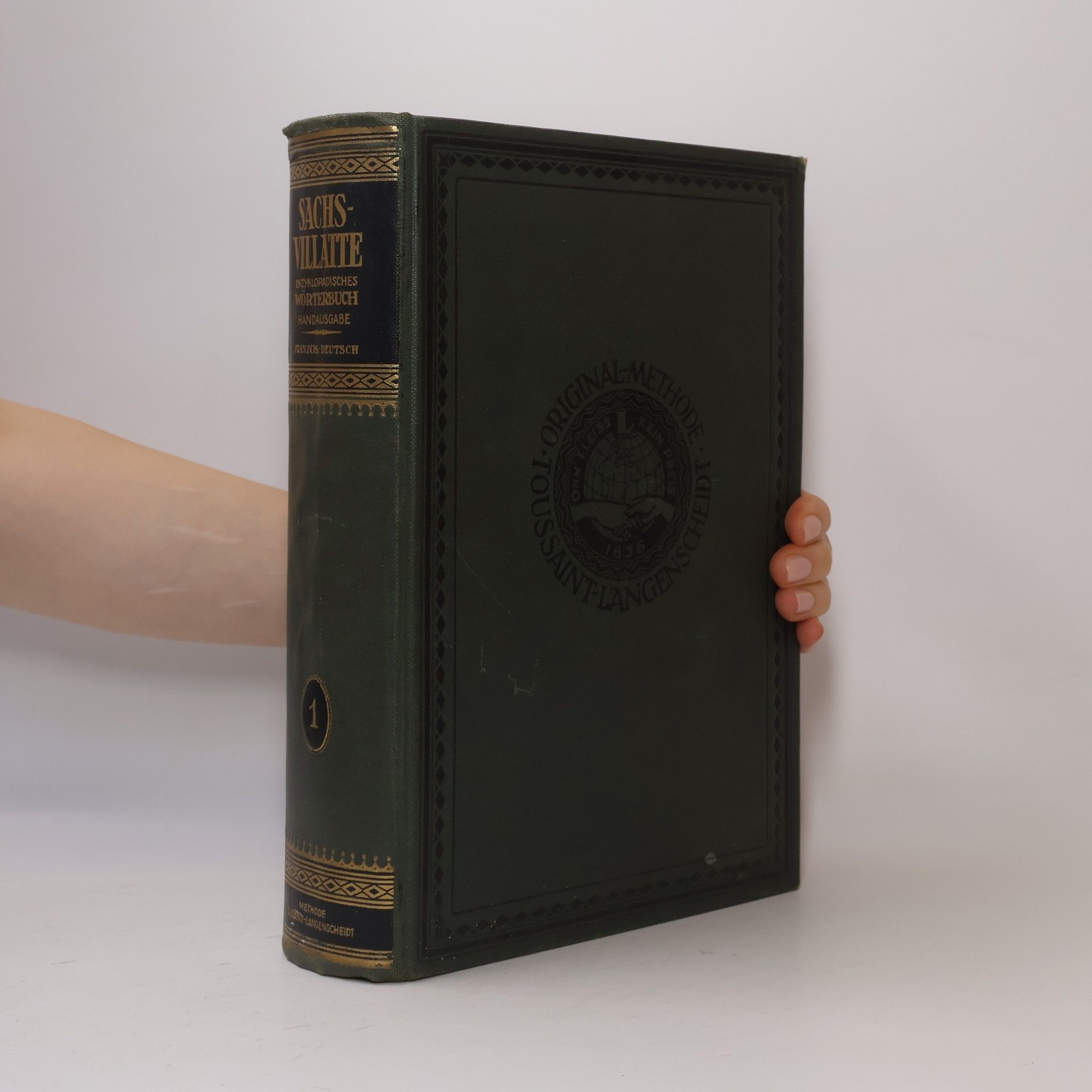Karl Moser Sachs-Villatte Enzyklopädisches Wörterbuch Handausgabe Deutsch-Französisch 1