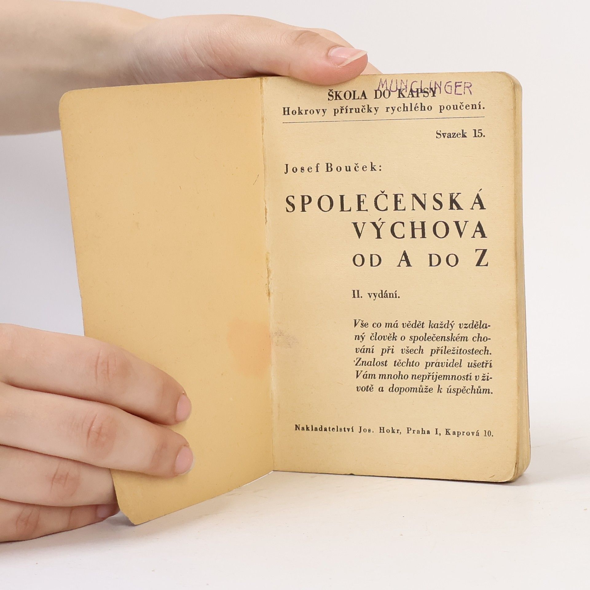 Josef Bouček Společenská výchova od A do Z