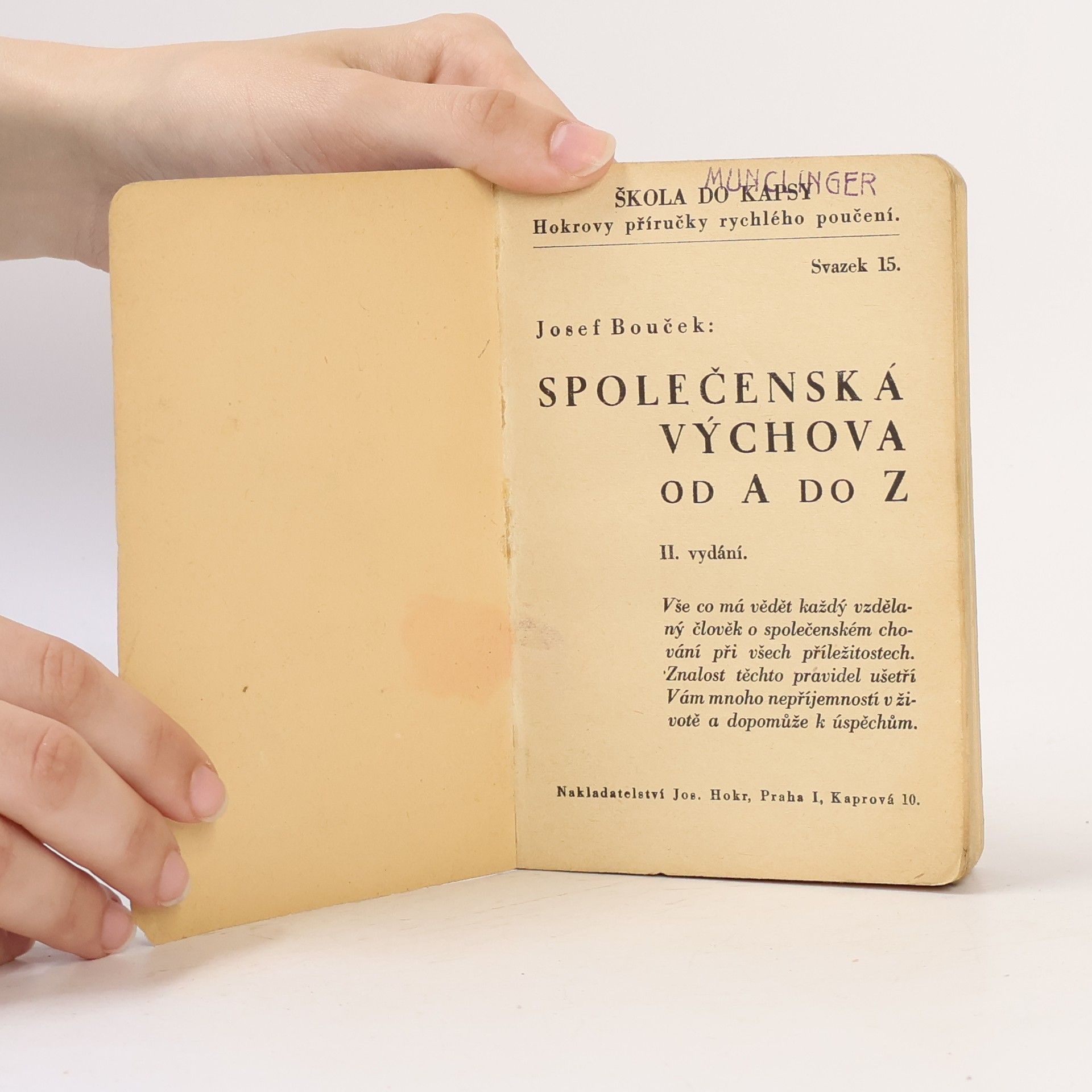 Josef Bouček Společenská výchova od A do Z