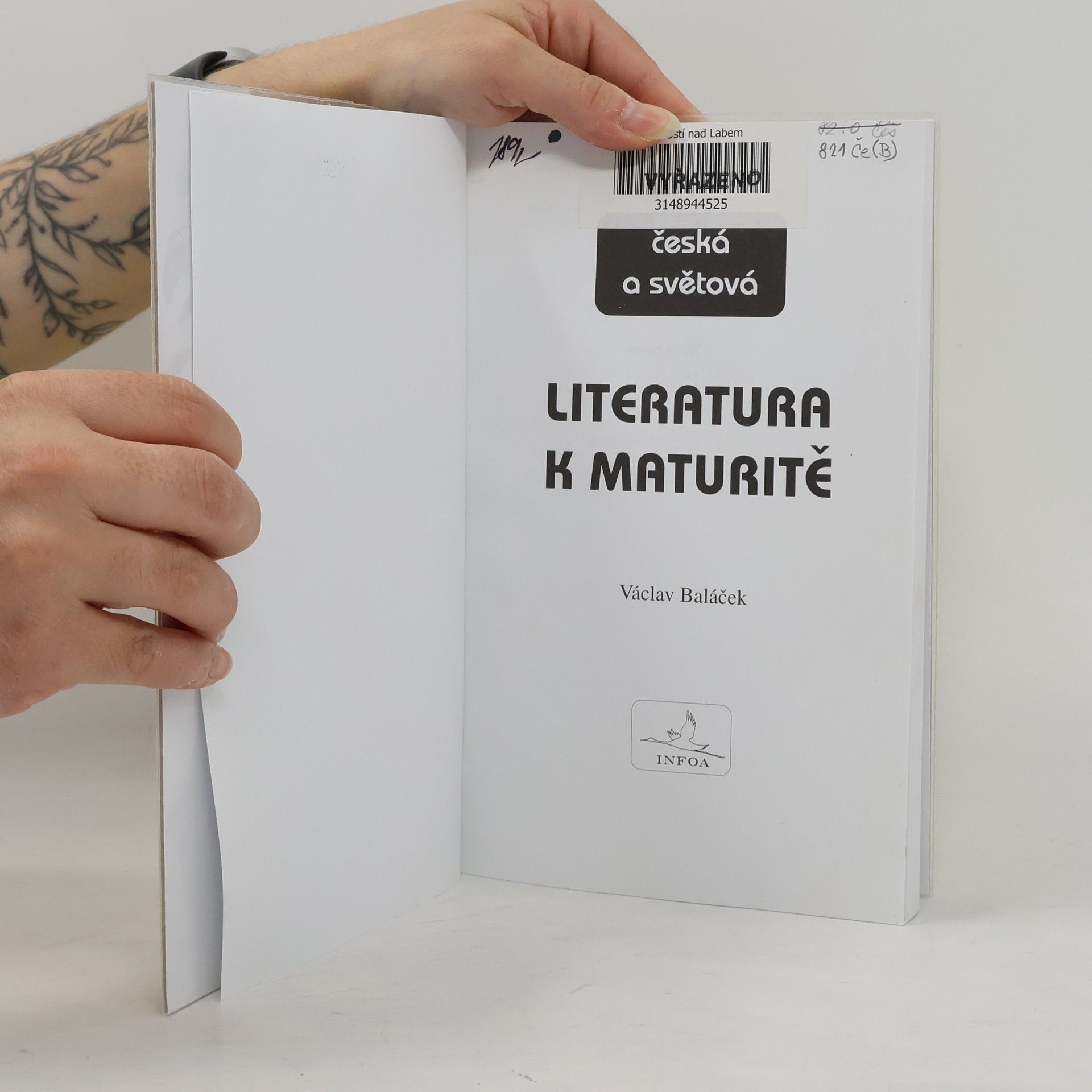 Václav Baláček Česká a světová literatura k maturitě