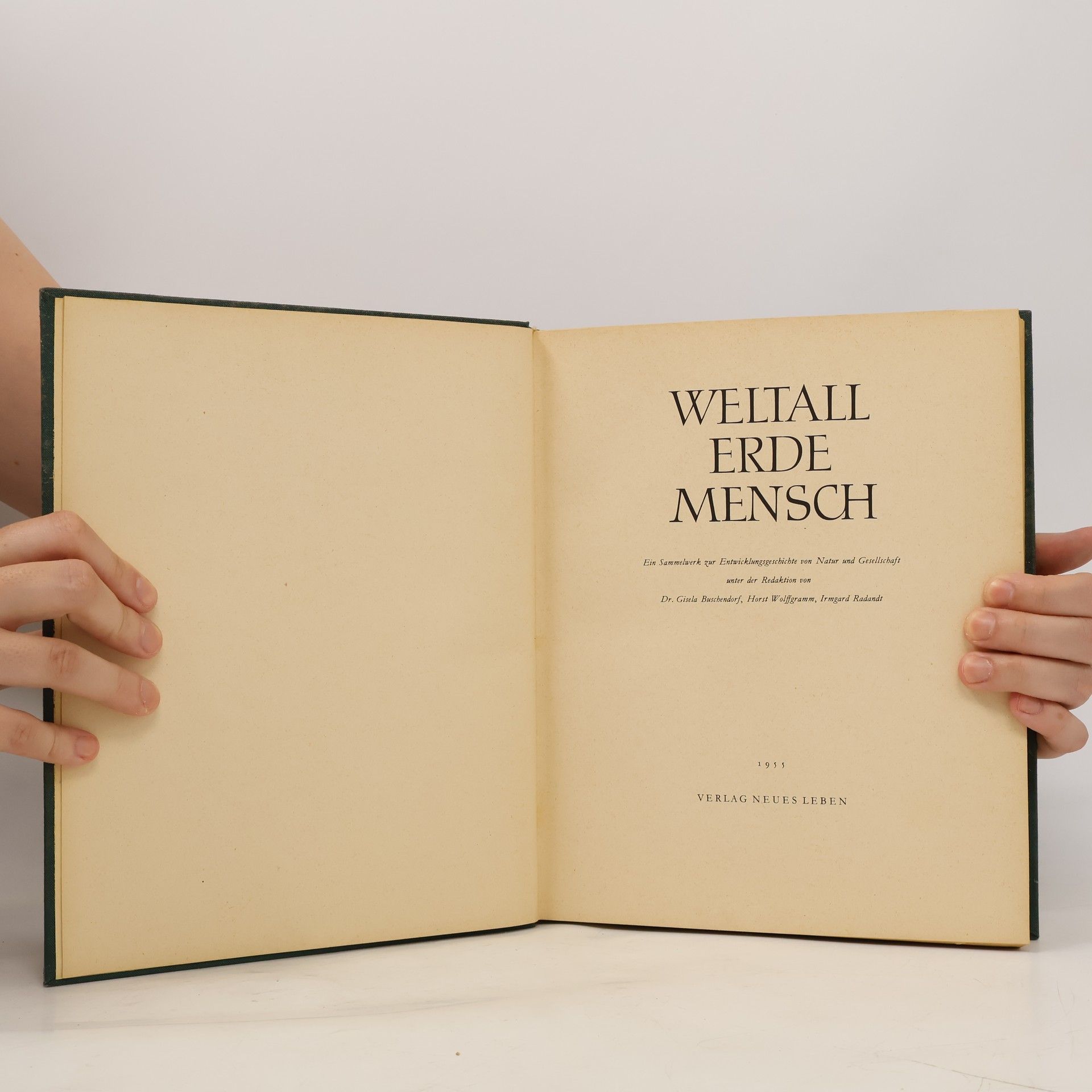 Autores varios Weltall Erde Mensch