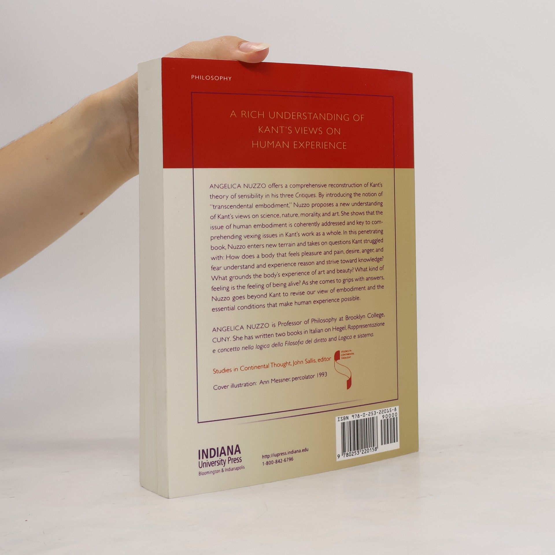 Angelica Nuzzo Studies in Continental Thought: Ideal Embodiment