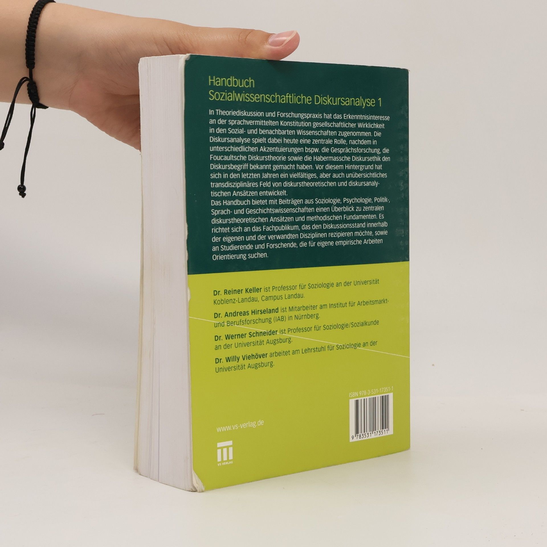 Reiner Keller Handbuch Sozialwissenschaftliche Diskursanalyse