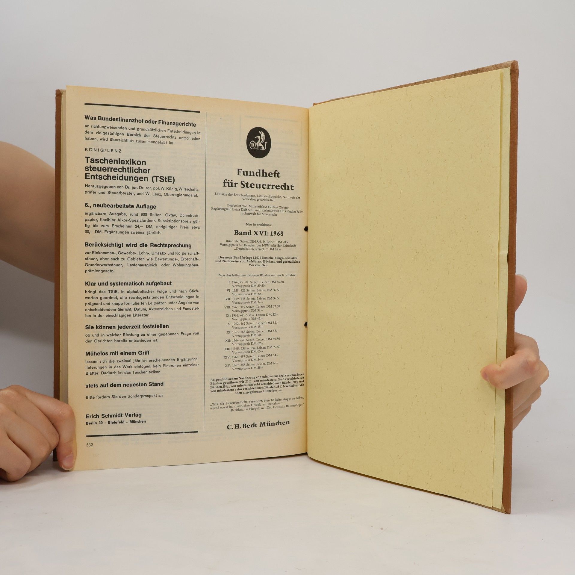 Autorenkollektiv Finanz-Rundschau Deutsches Steuerblatt. 24. (51.) Jahrgang 1969