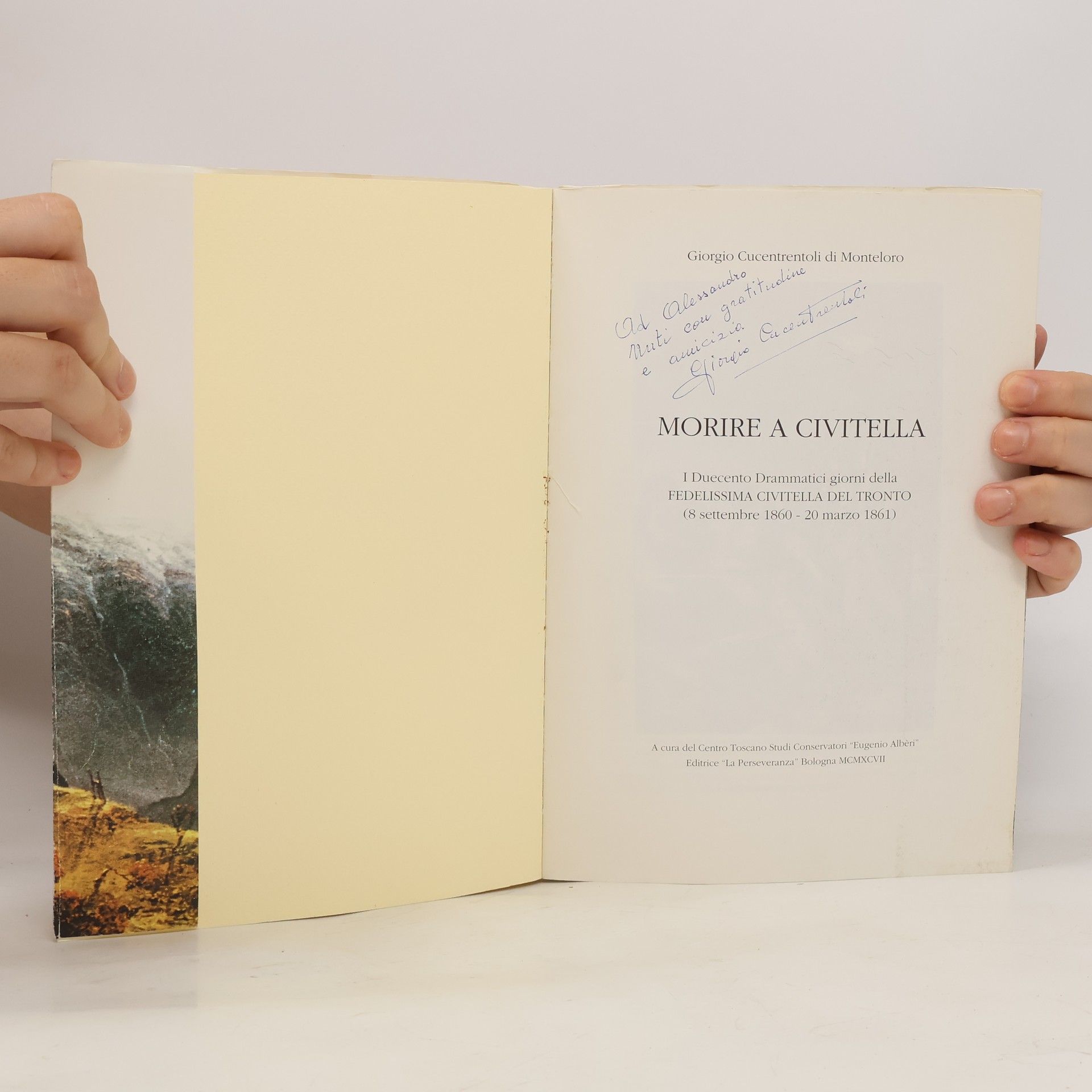 Giorgio Cucentrentoli di Moneloro Morire a civitella