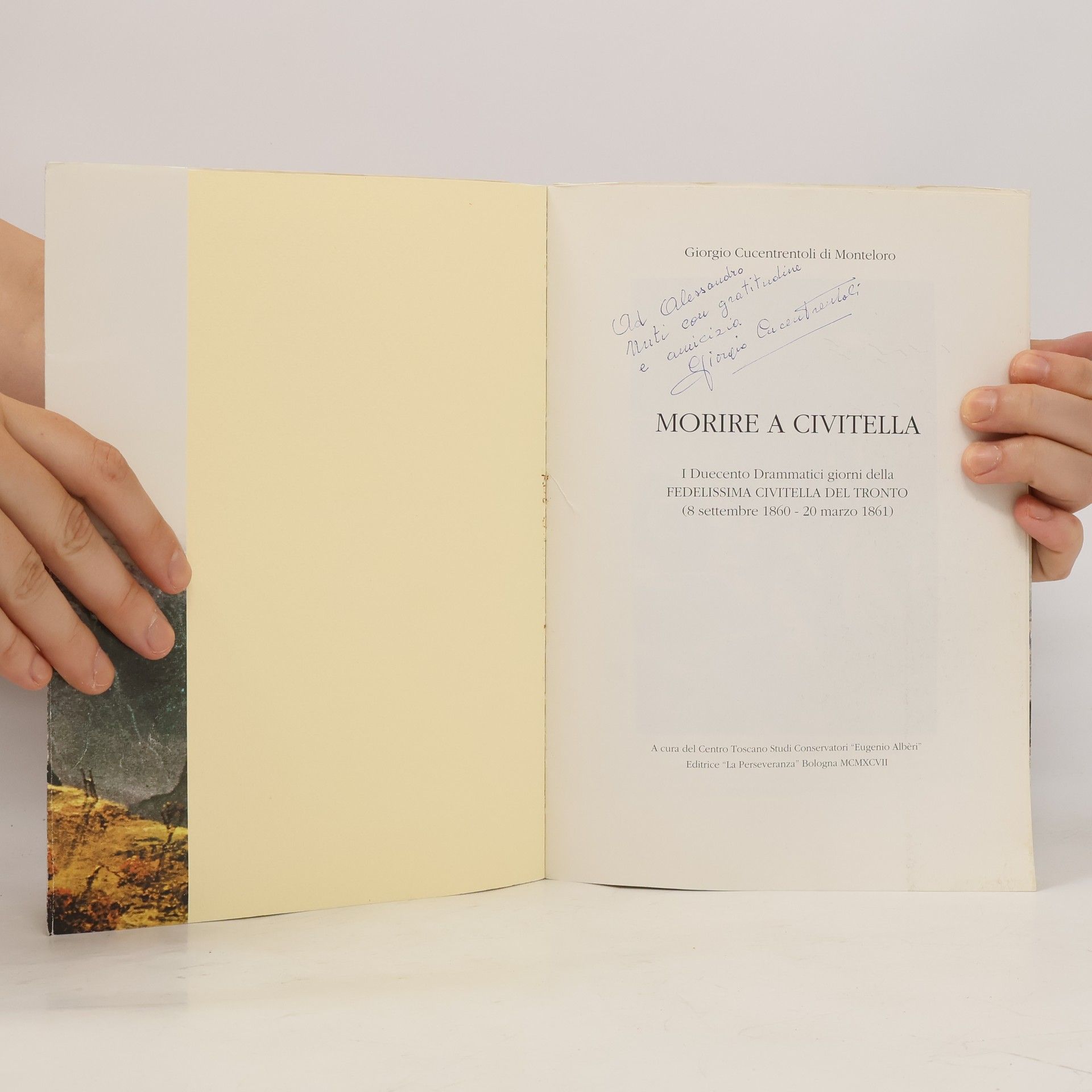 Giorgio Cucentrentoli di Moneloro Morire a civitella