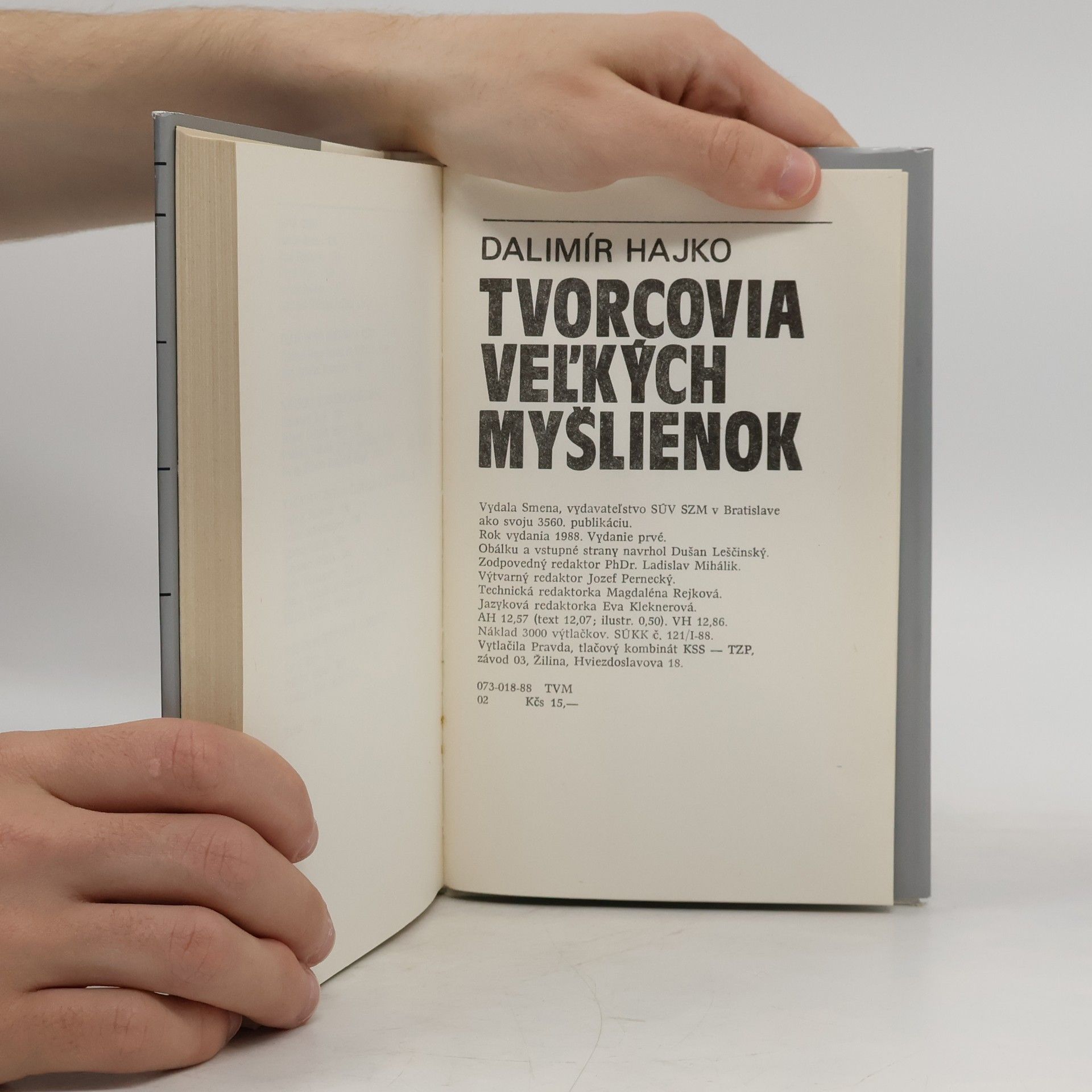 Dalimír Hajko Tvorcovia veľkých myšlienok
