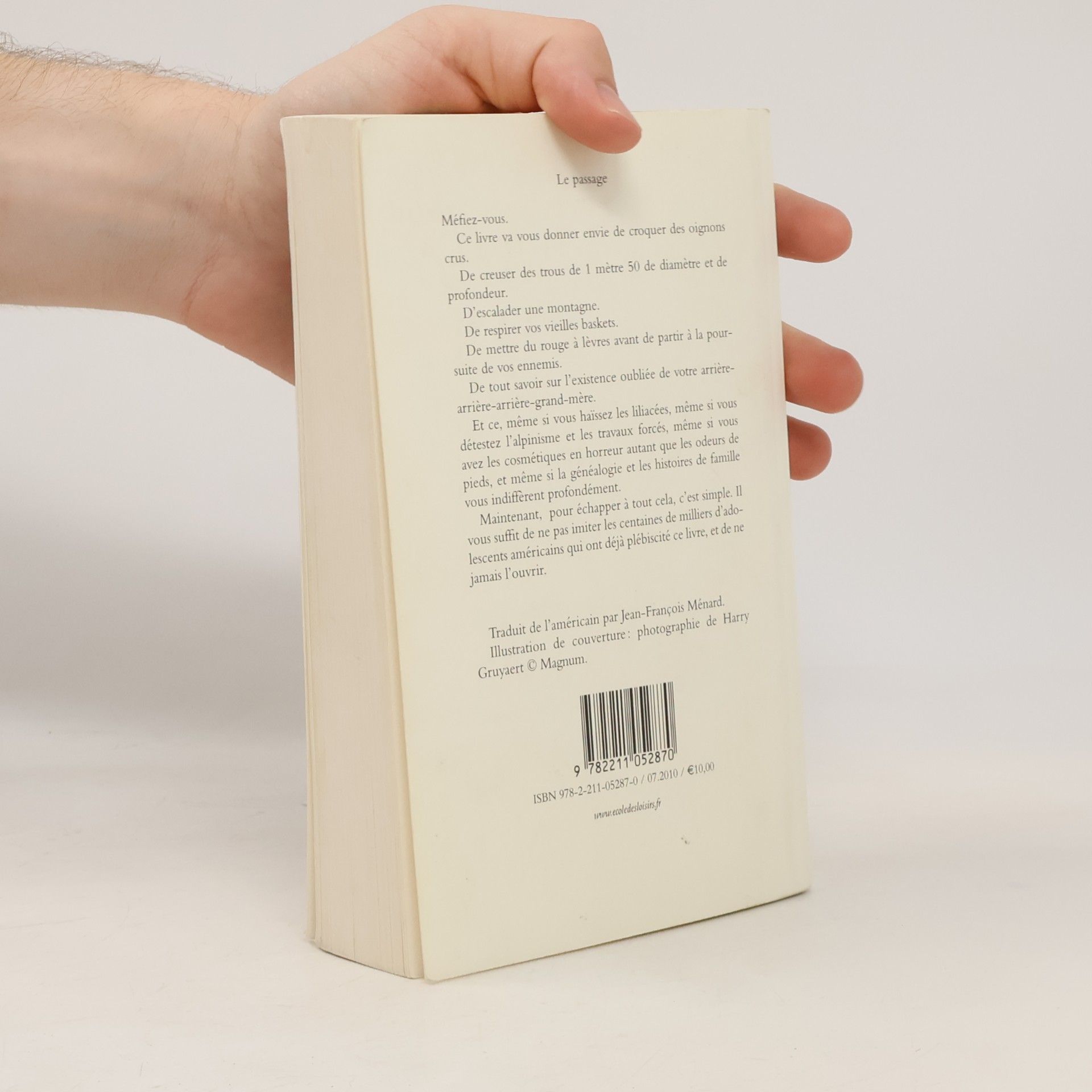 Louis Sachar Le passage