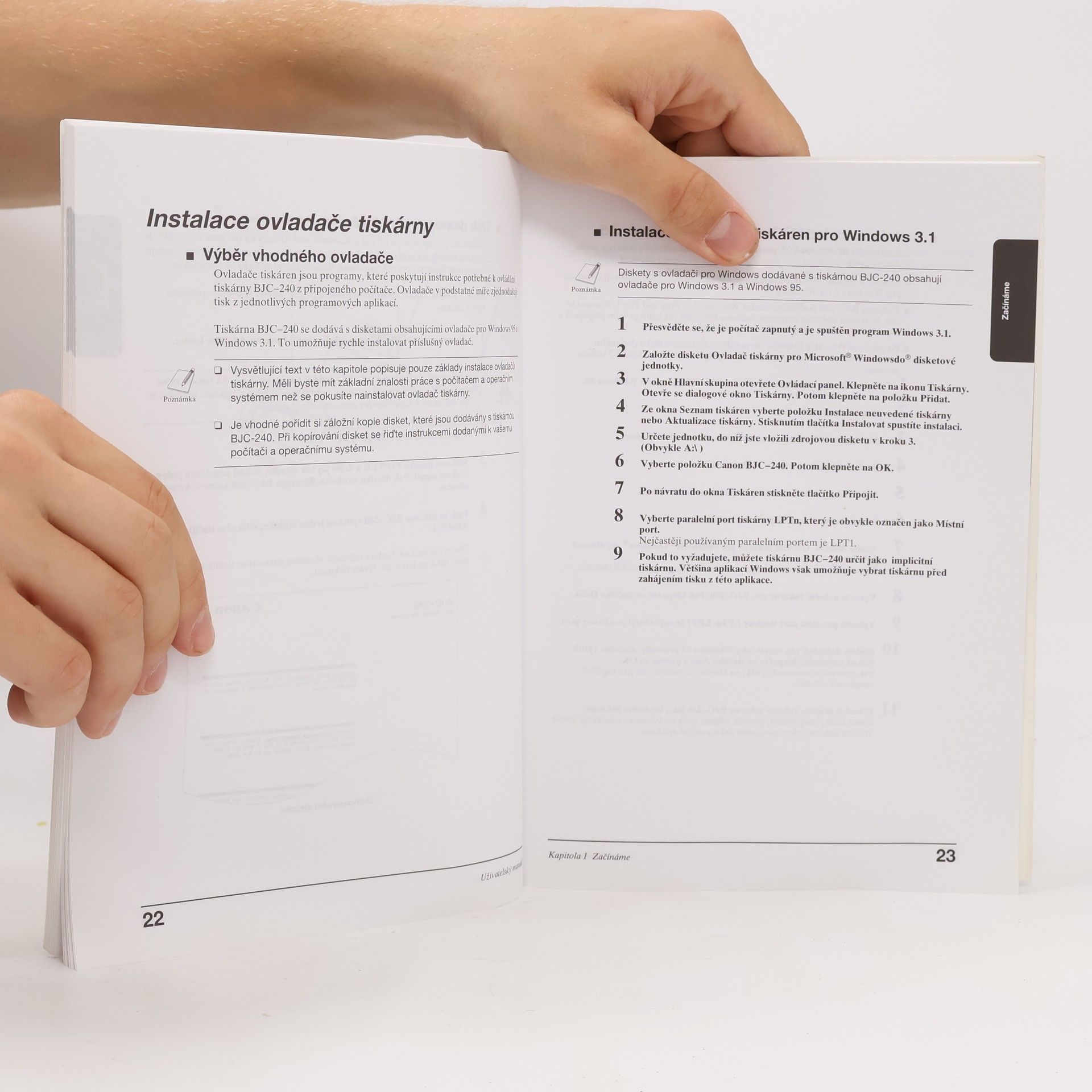 Autorenkollektiv Canon BJC-240 Uživatelský manuál