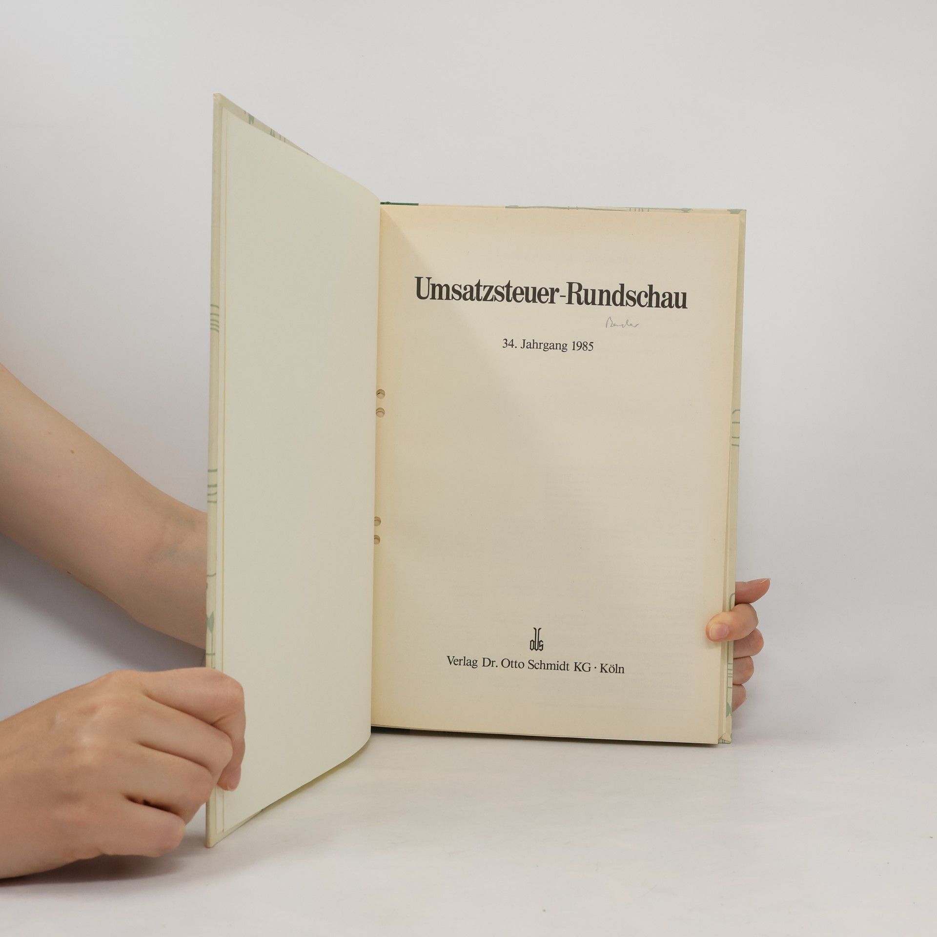 Autorenkollektiv Umsatzsteuer-Rundschau 34. Jahrgang 1985
