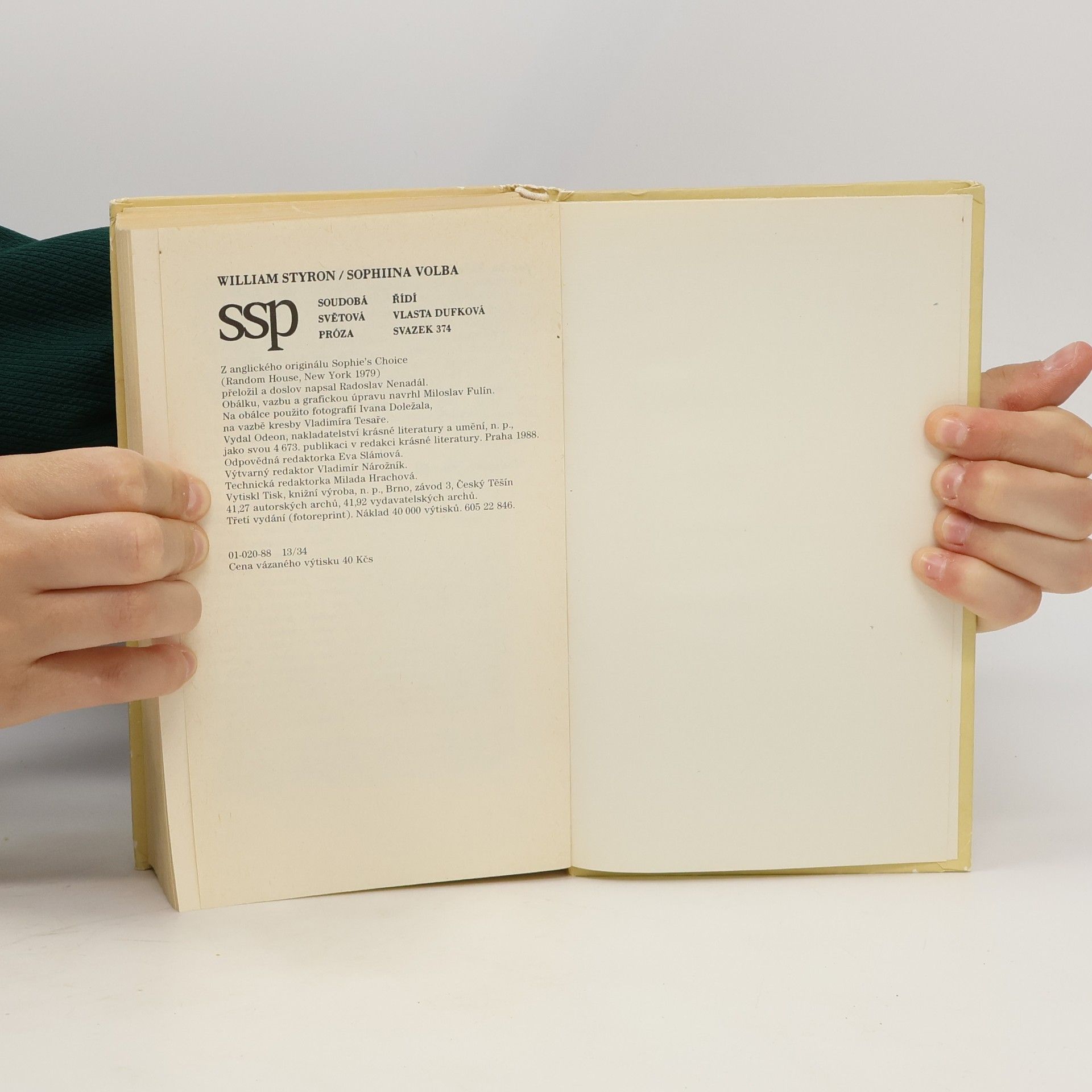 William Styron Sophiina volba
