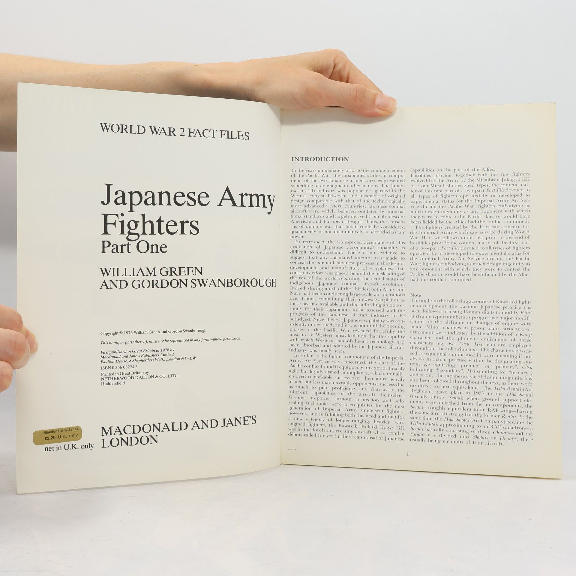 William Green Japanese Army Fighters 1