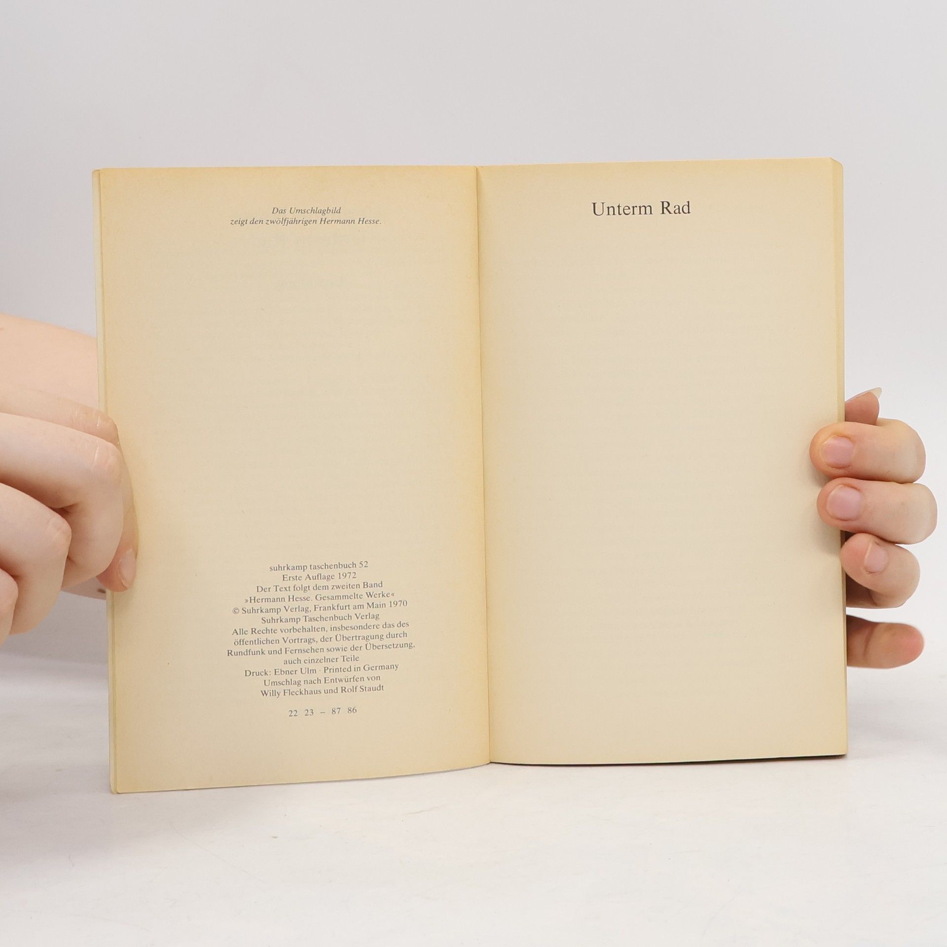 Hermann Hesse Unterm Rad