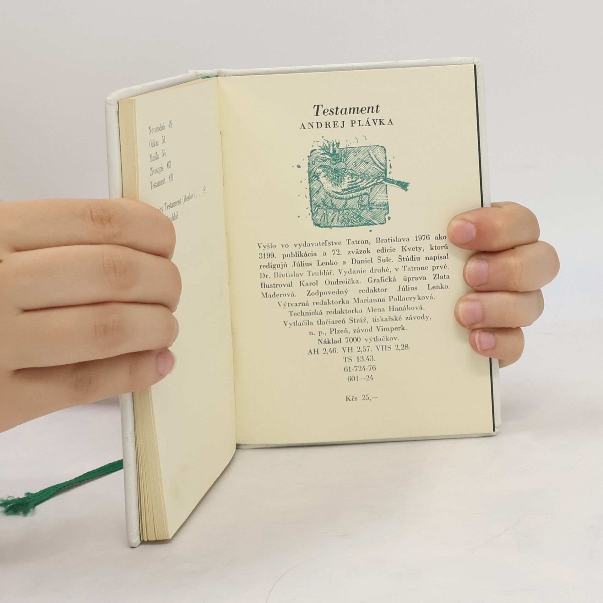 Andrej Plávka Testament