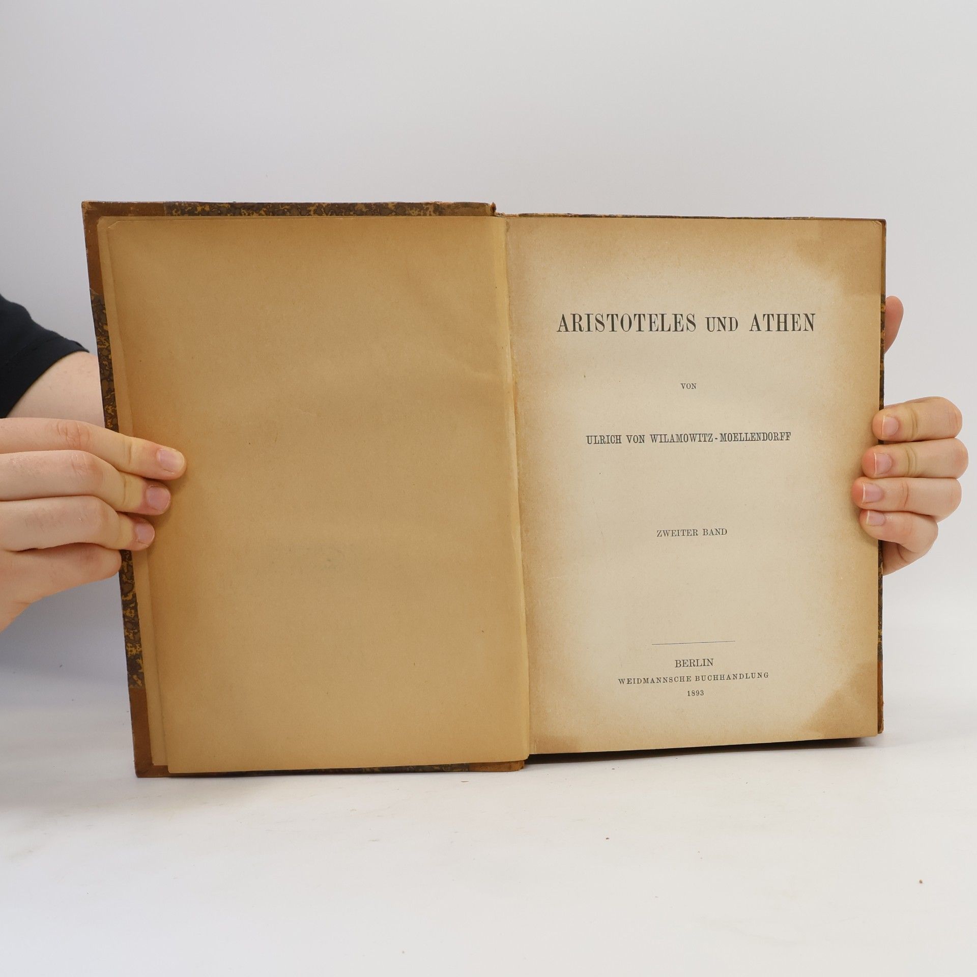 Ulrich von Wilamowitz-Moellendorff Aristoteles und Athen 2