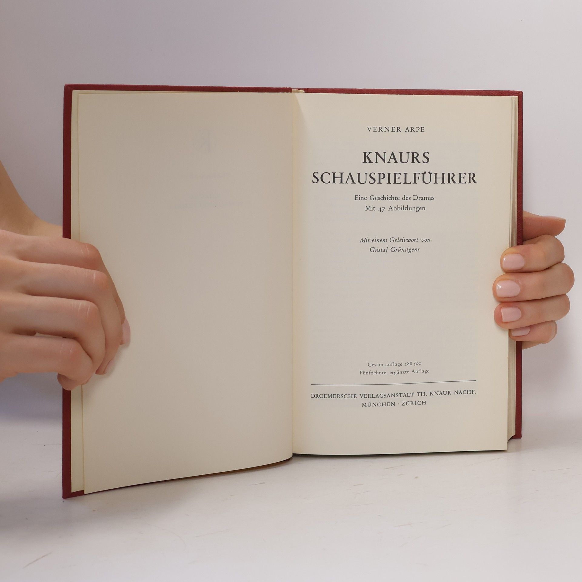 Verner Arpe Knaurs Schauspielführer
