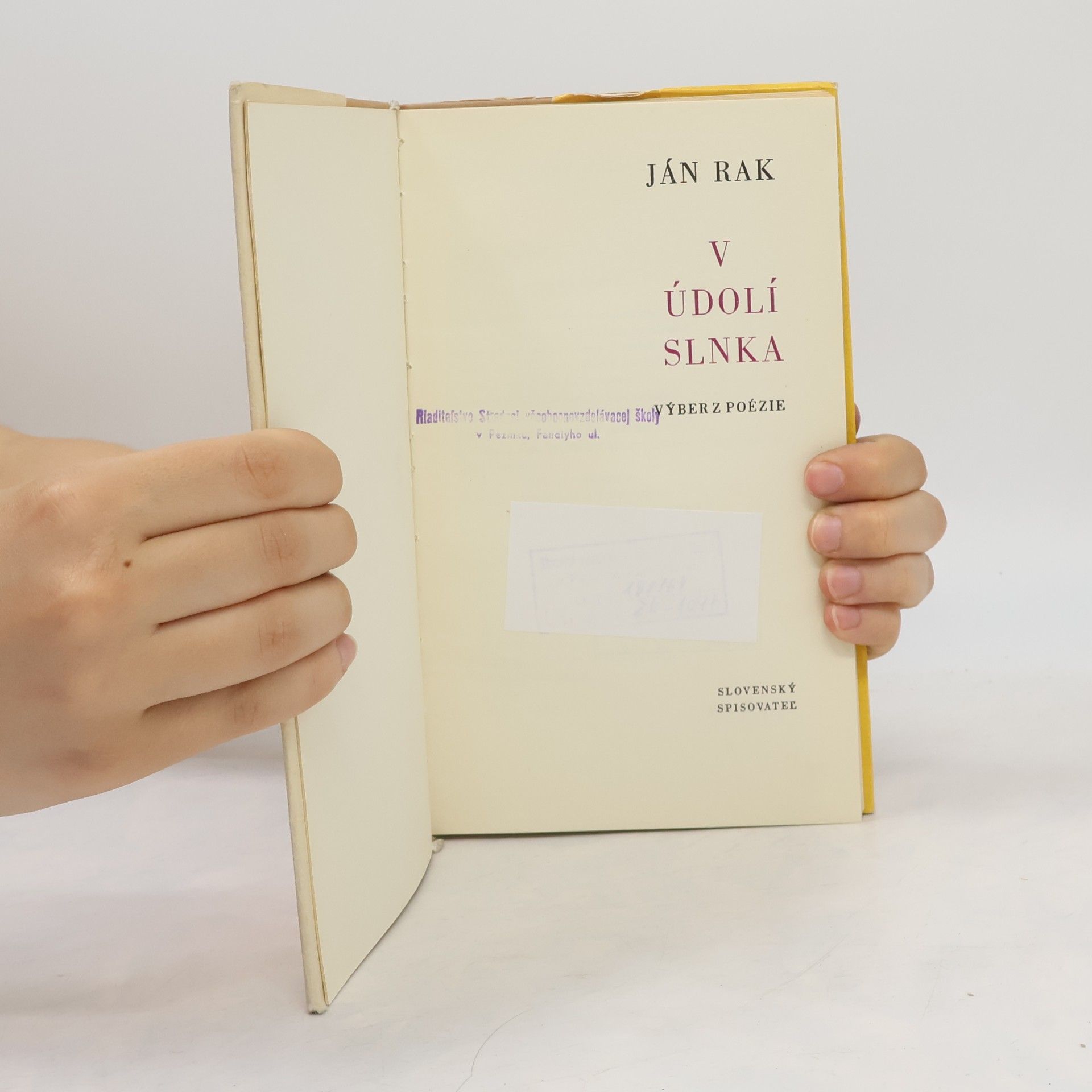 Jan Rak V údolí slnka