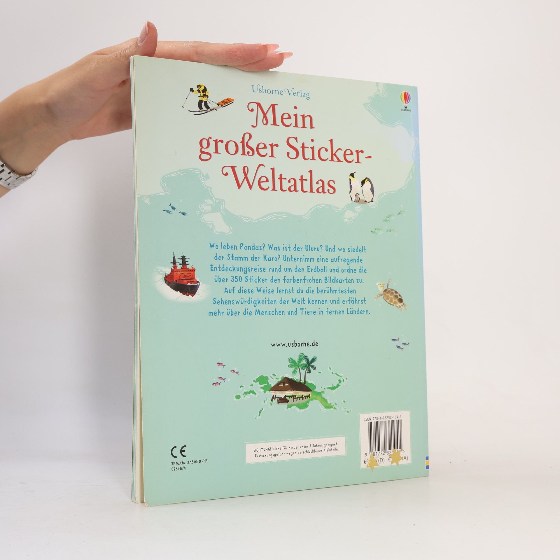 Sam Baer Mein großer Sticker-Weltatlas