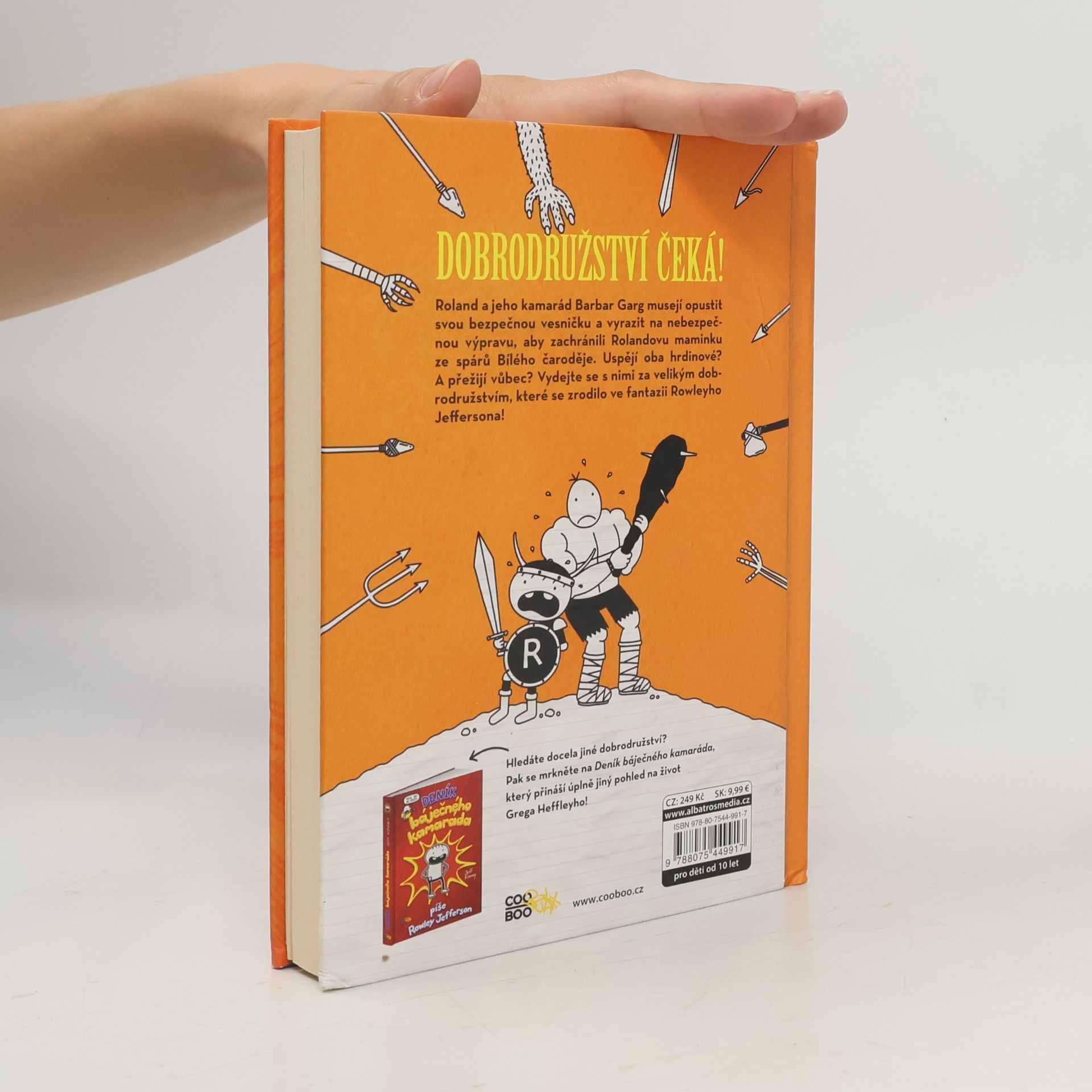 Jeff Kinney Dobrodružství báječných kamarádů. Píše Rowley Jefferson